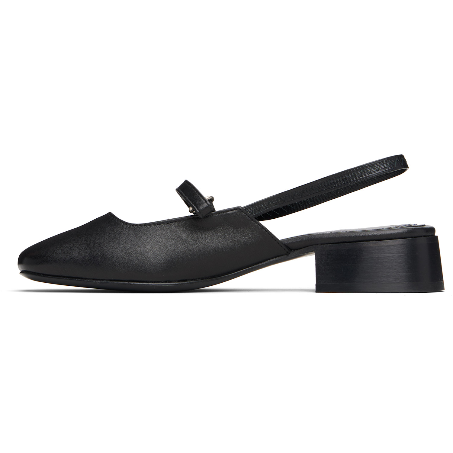  Nicole Saldaña Black Poppy Ballerina Flats 