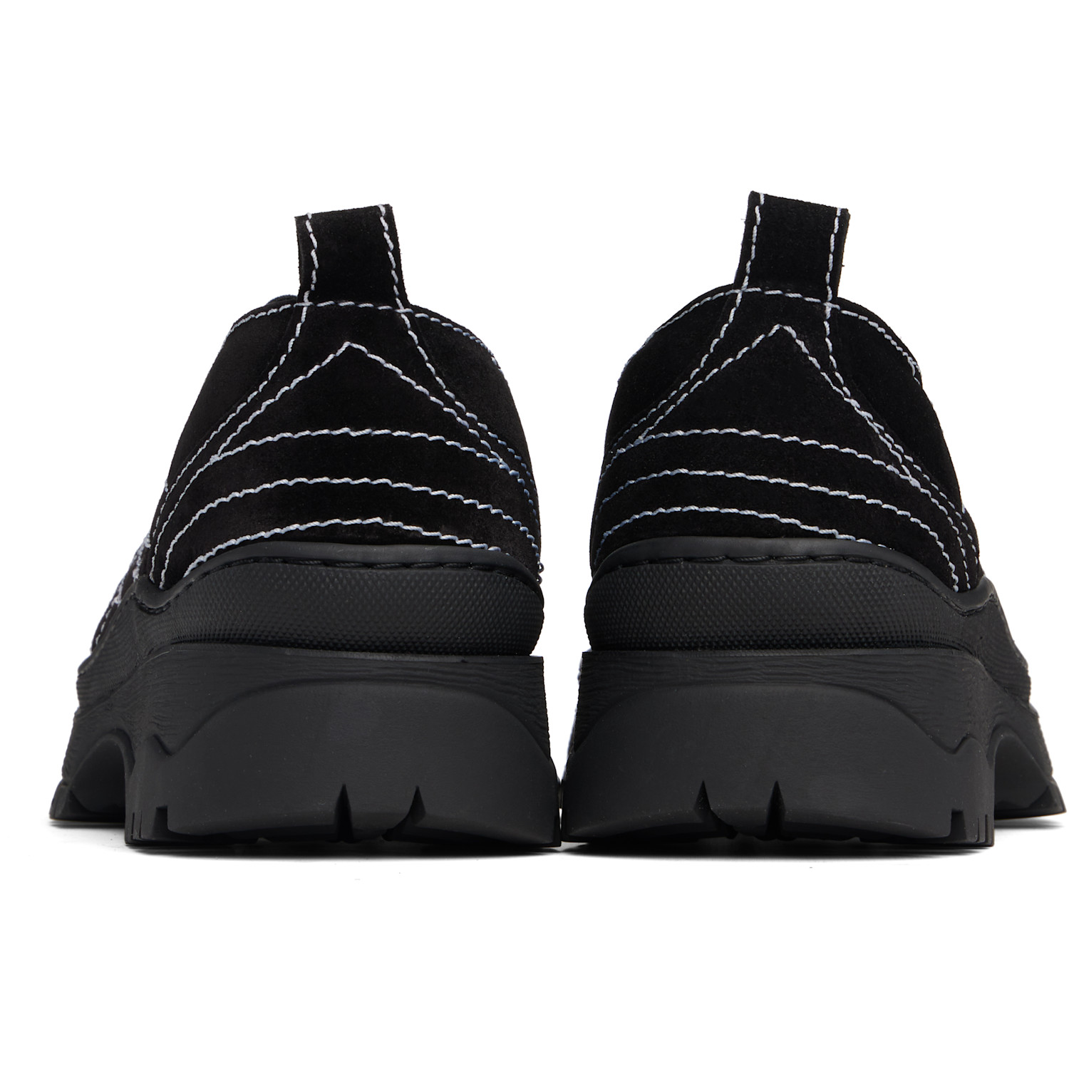  Nicole Saldaña Black Sacha Suede Sneakers 