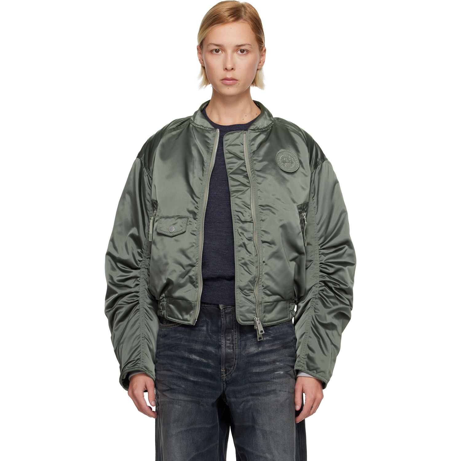Canada Goose Green Jade Down Bomber Jacket