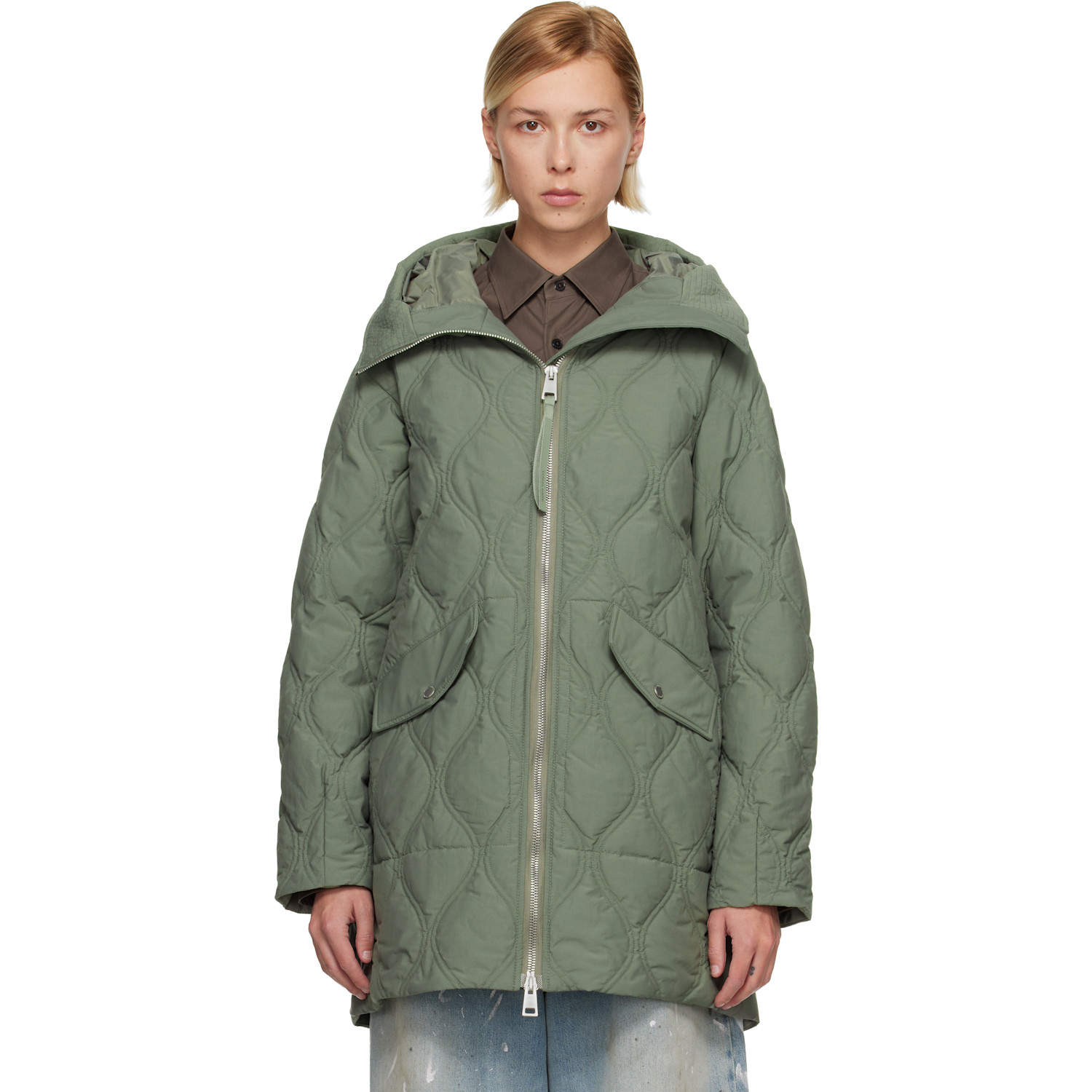 Canada Goose Green Alessia Down Coat