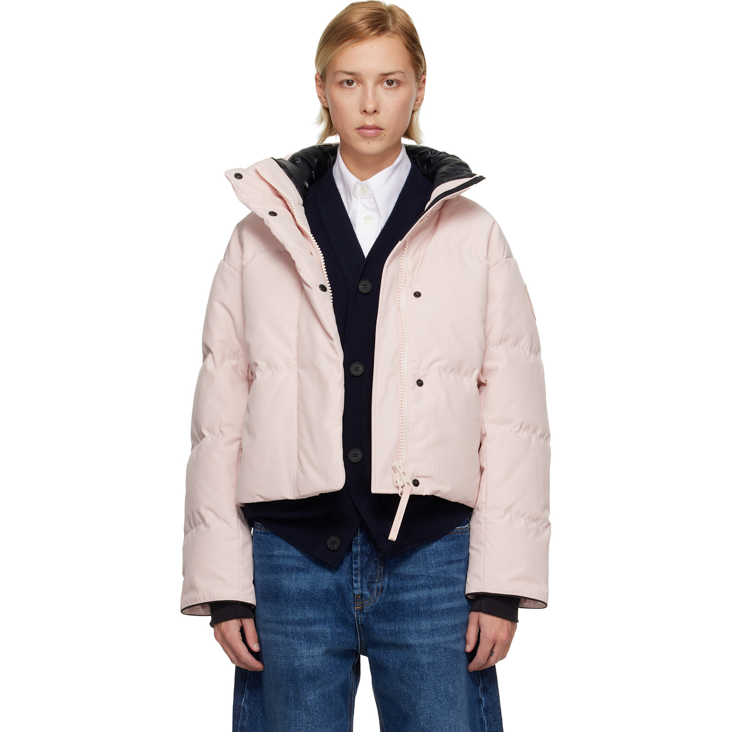Canada Goose Pink Grandview Cropped Down Jacket