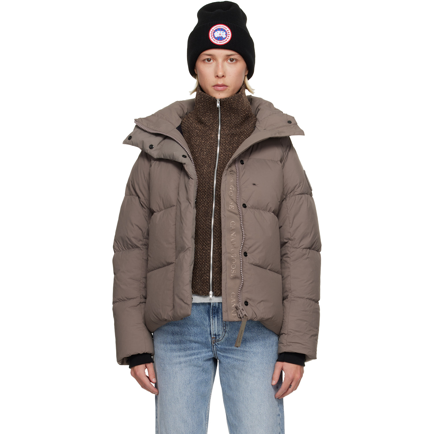 Canada Goose Taupe Junction Down Jacket