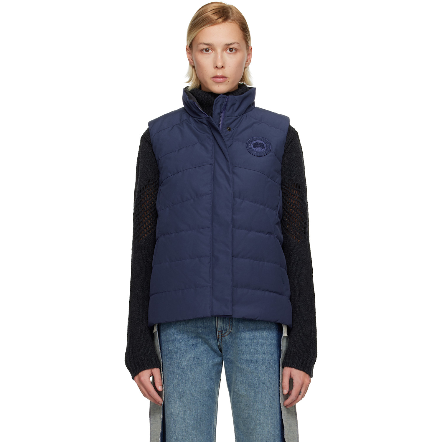 Canada Goose Blue 'Tonal Label' Freestyle Down Vest