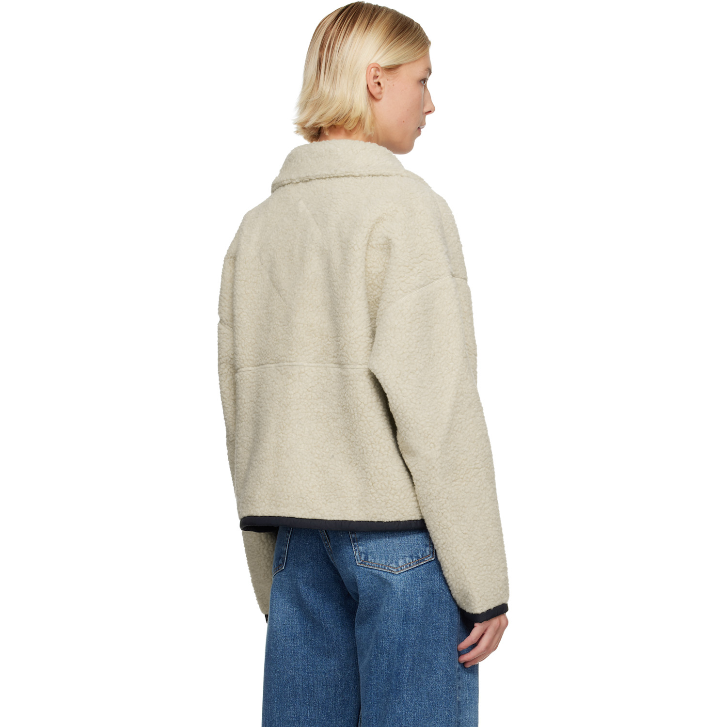  Canada Goose Beige Simcoe Zip Up Fleece Jacket 