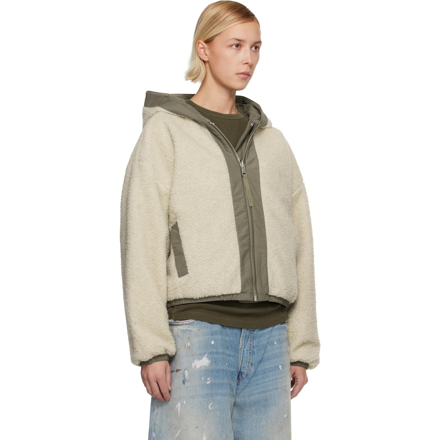  Canada Goose Green Alberni Fleece Reversible Jacket 