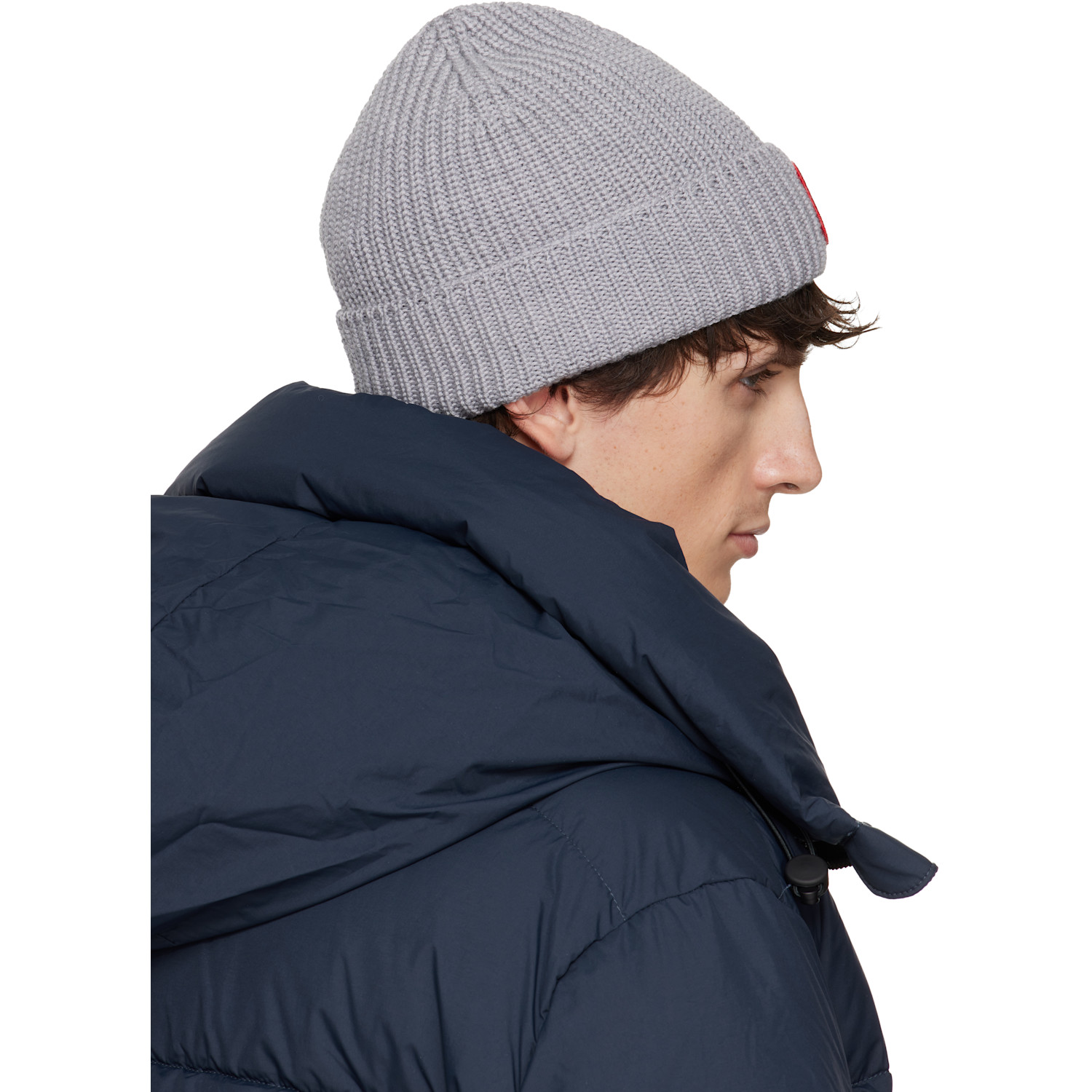  Canada Goose Gray Rib Beanie 
