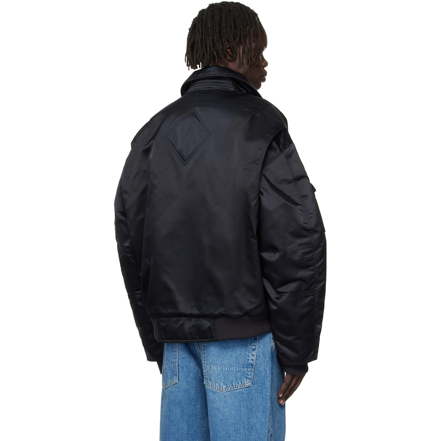  Canada Goose Black Seguin Aviator Down Bomber Jacket 