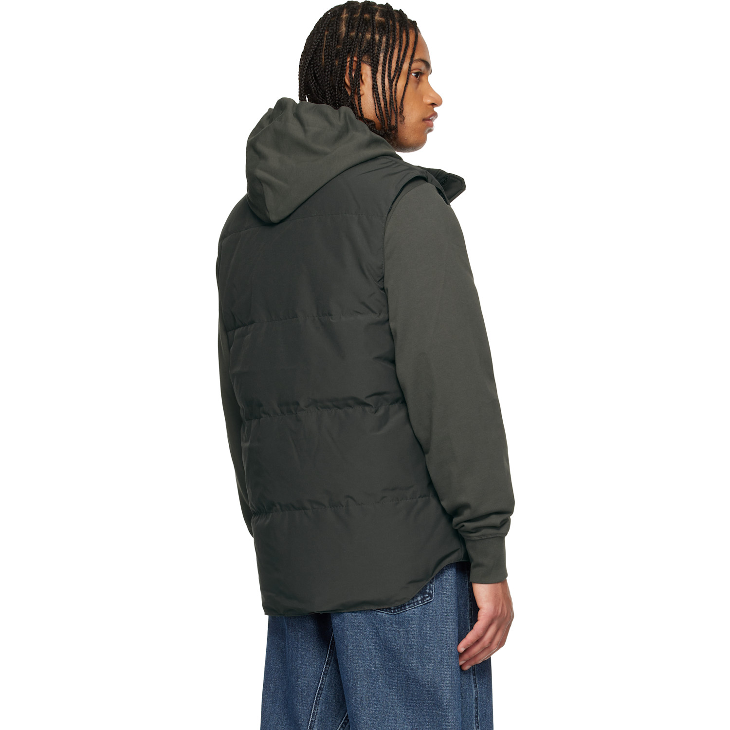  Canada Goose Gray 'black Label' Garson Down Vest 