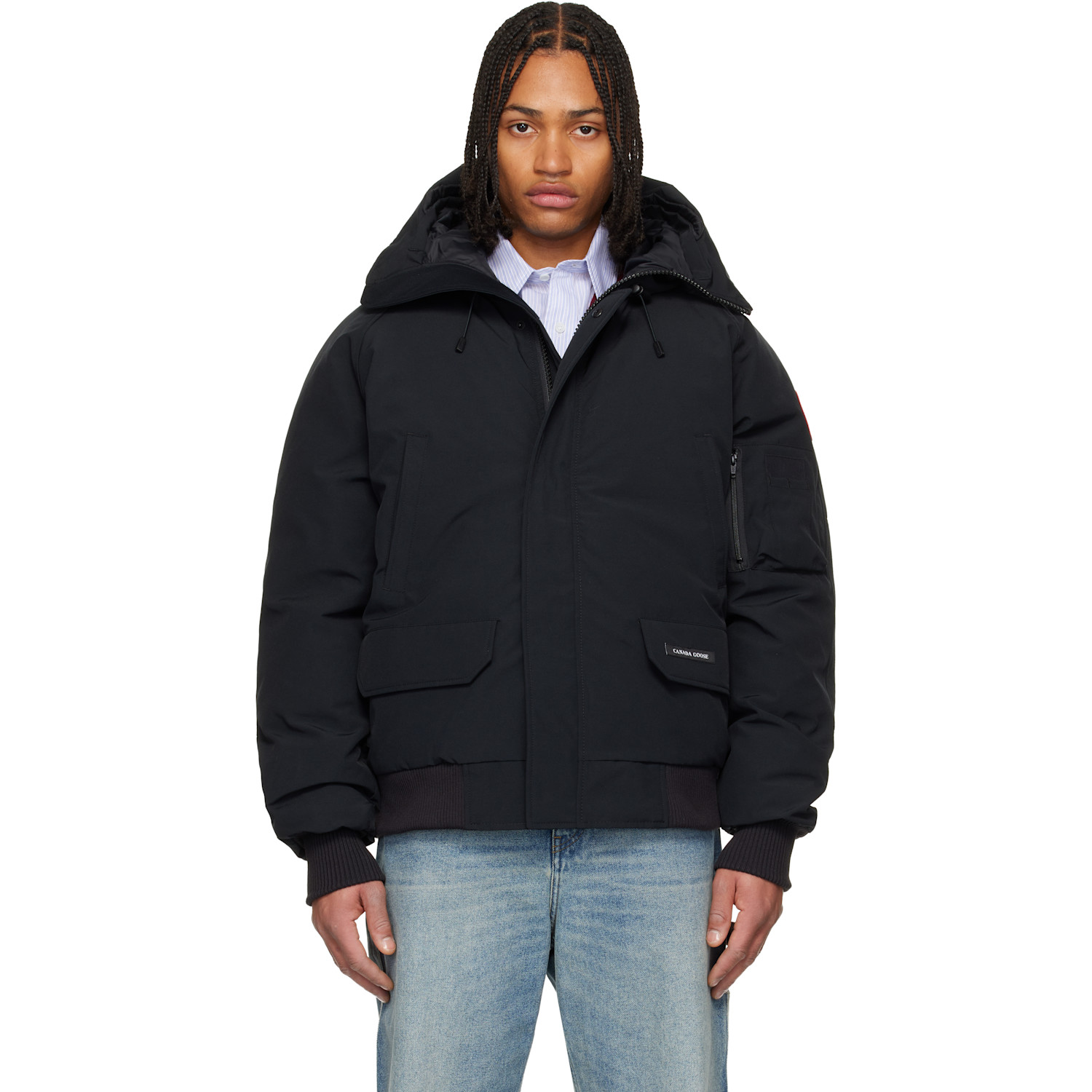Canada Goose Black Chilliwack Bomber Down Jacket