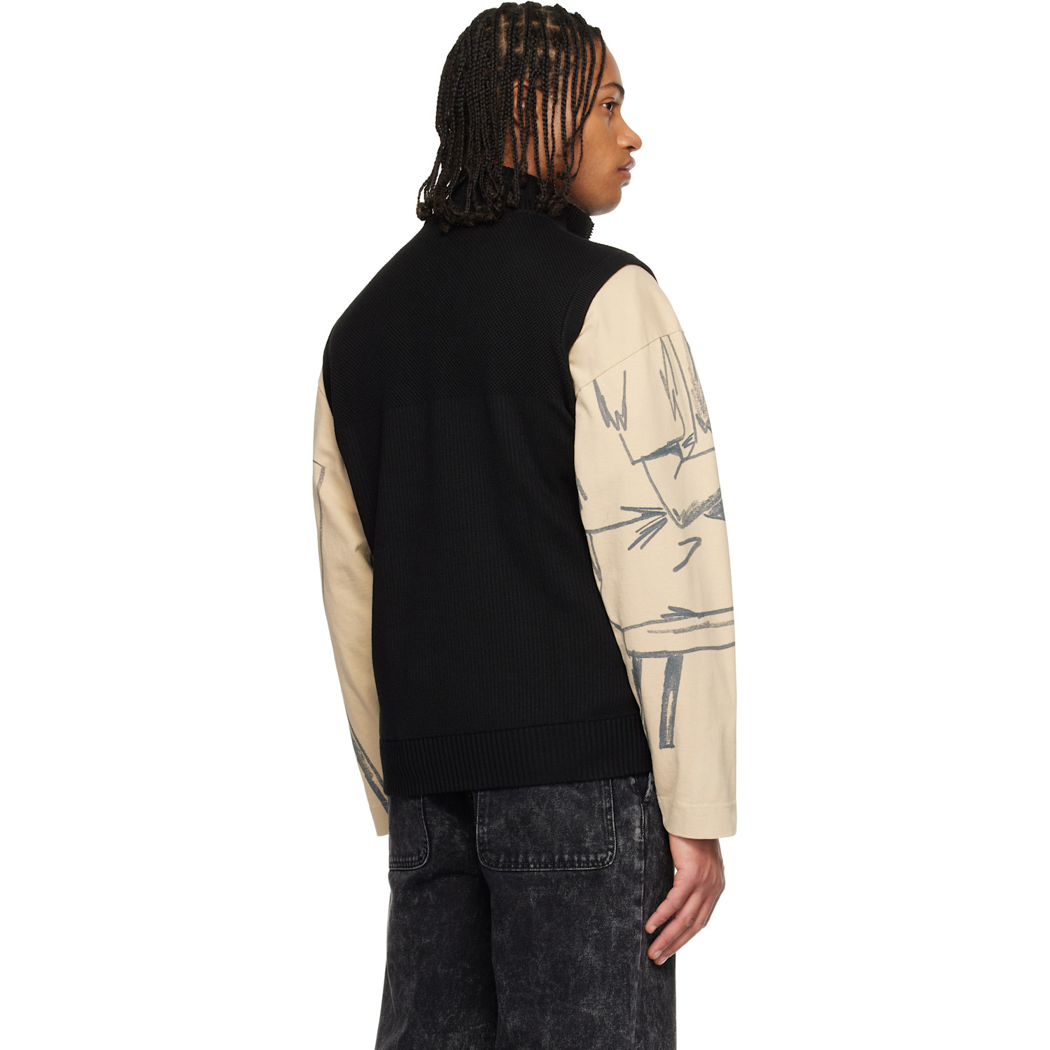  Canada Goose Black Hybridge Knit Down Vest 
