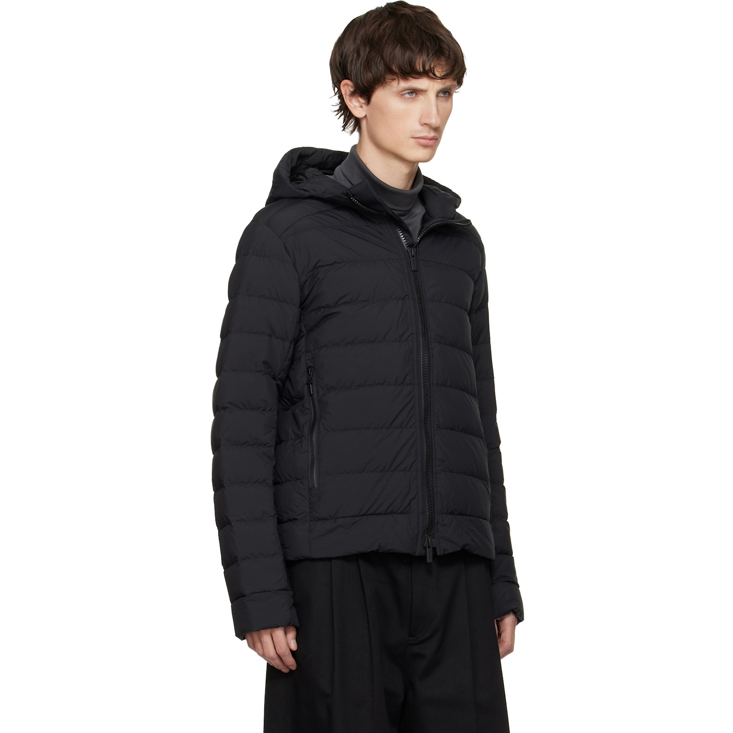  Canada Goose Black Crofton Enduraluxe Down Jacket 