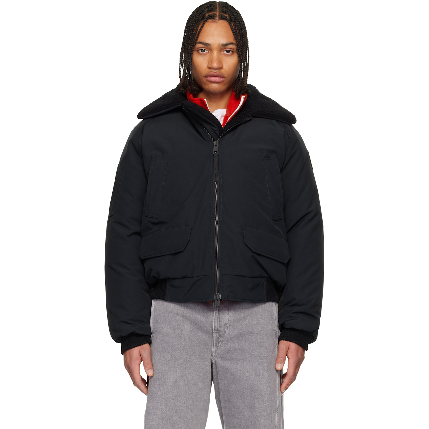 Canada Goose Black Chilliwack Aviator Bomber Down Jacket