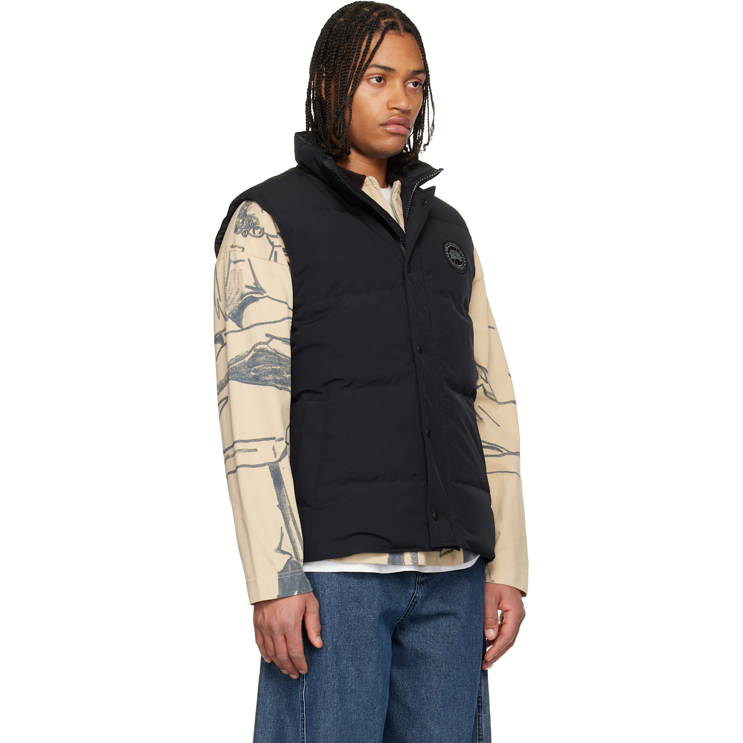  Canada Goose Black 'black Label' Garson Down Vest 