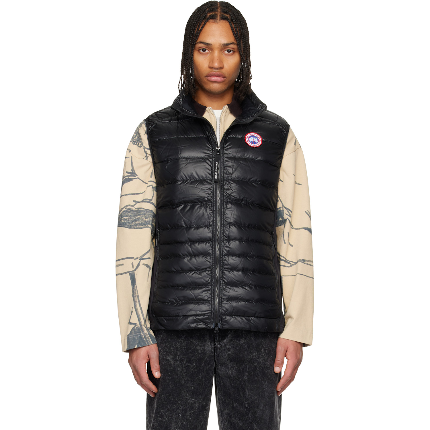 Canada Goose Black HyBridge Lite Down vest