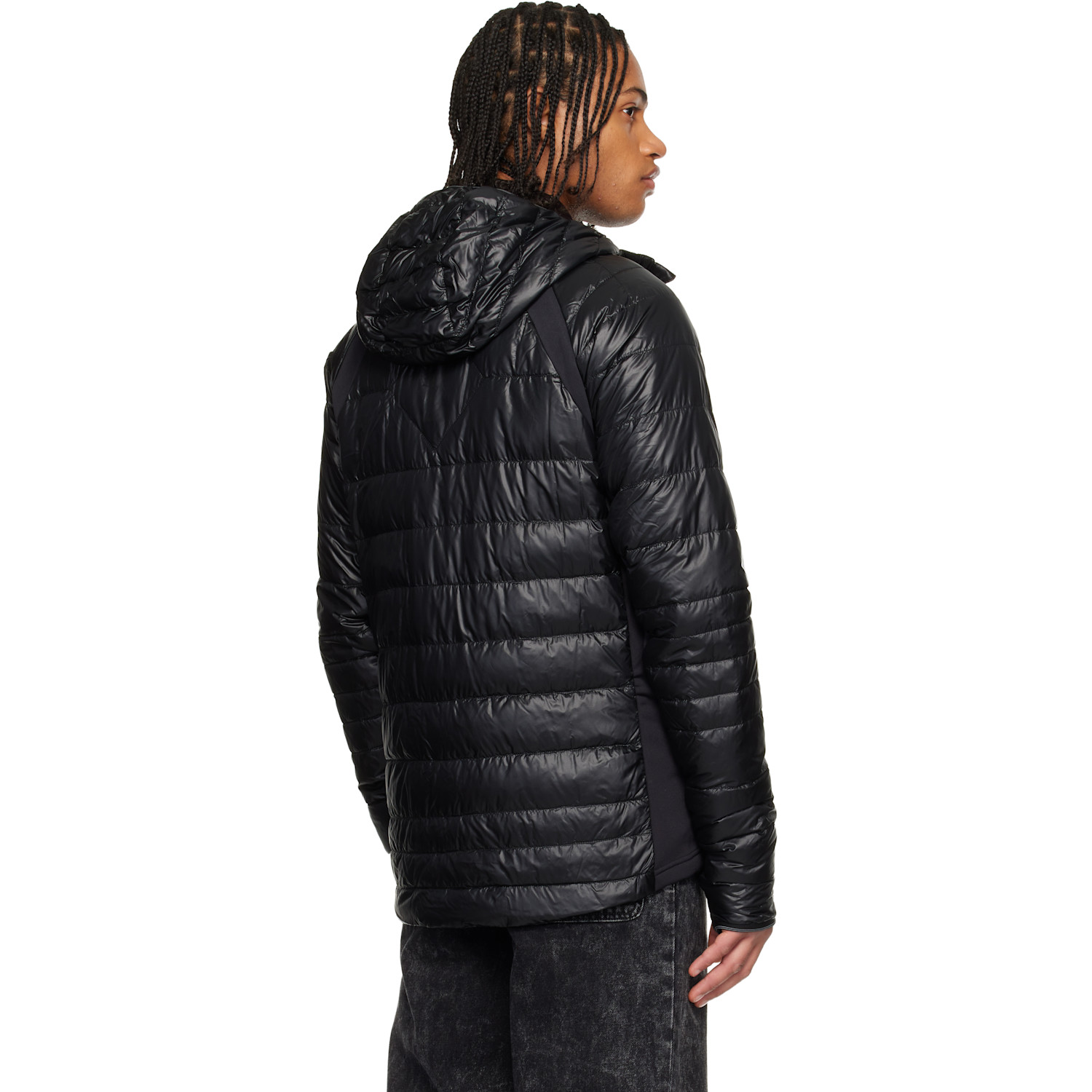  Canada Goose Black Hybridge Lite Hooded Down Jacket 