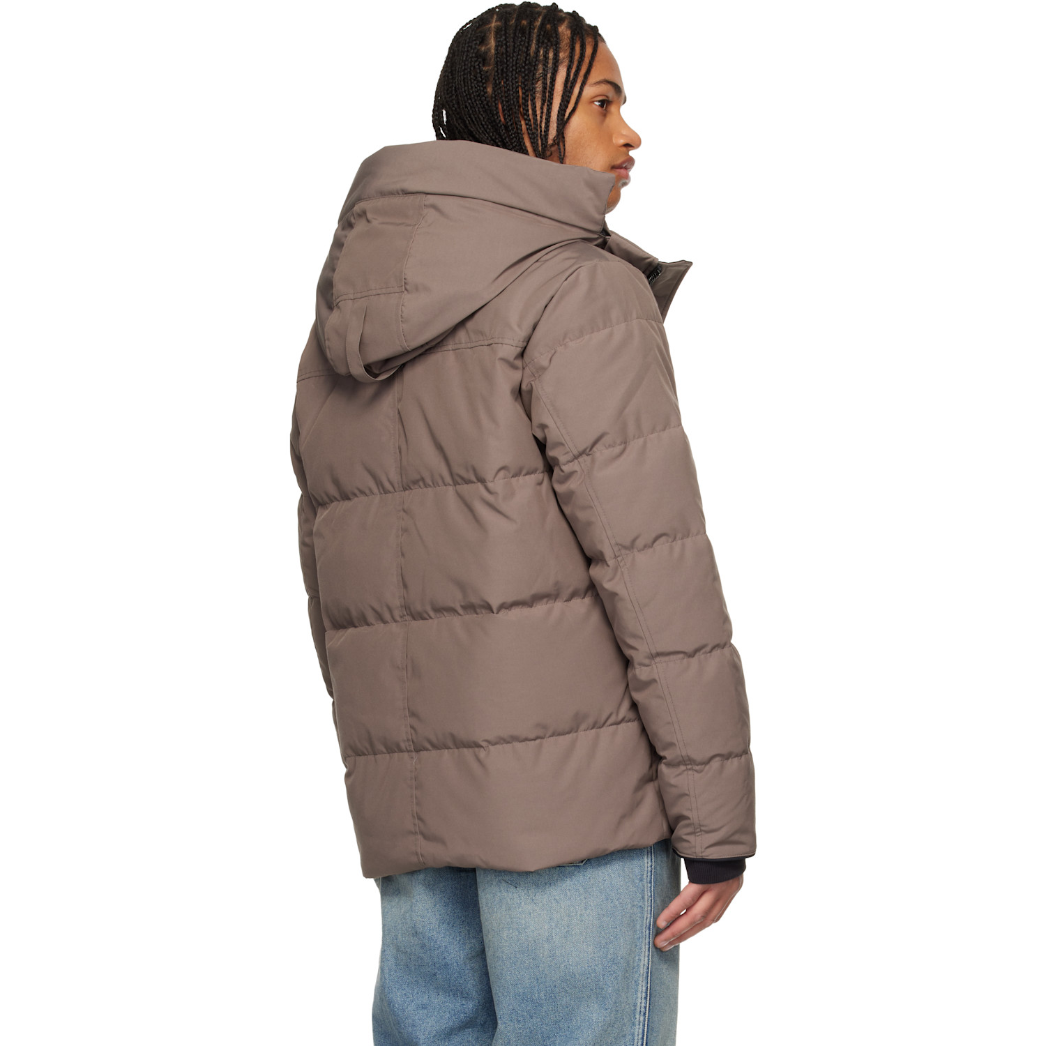  Canada Goose Taupe 'black Label' Wyndham Down Jacket 