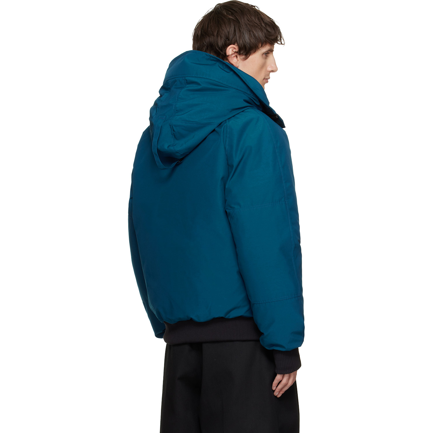  Canada Goose Blue 'black Label' Chilliwack Bomber Down Jacket 