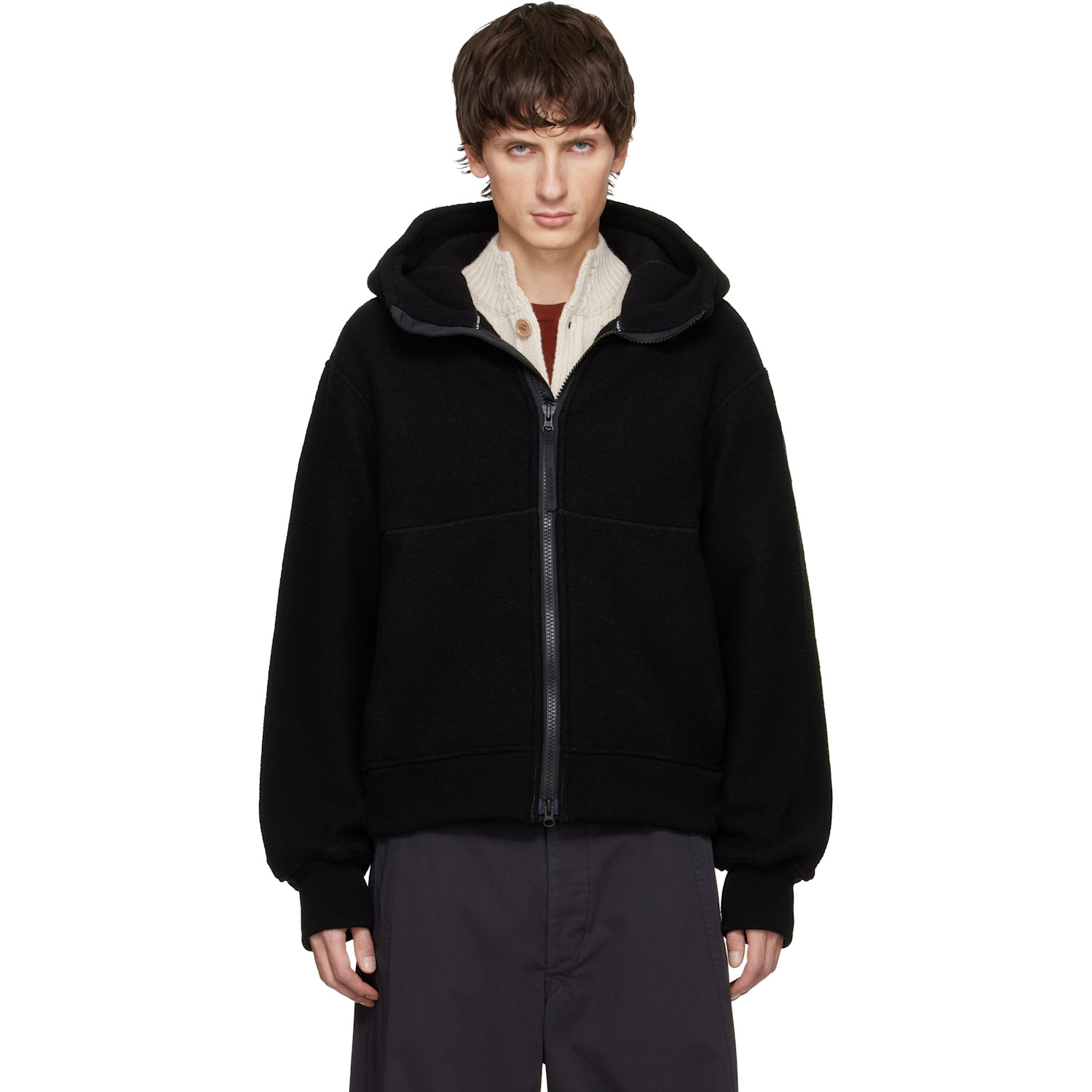 Canada Goose Black 'Black Label' Chilliwack Fleece Bomber Jacket