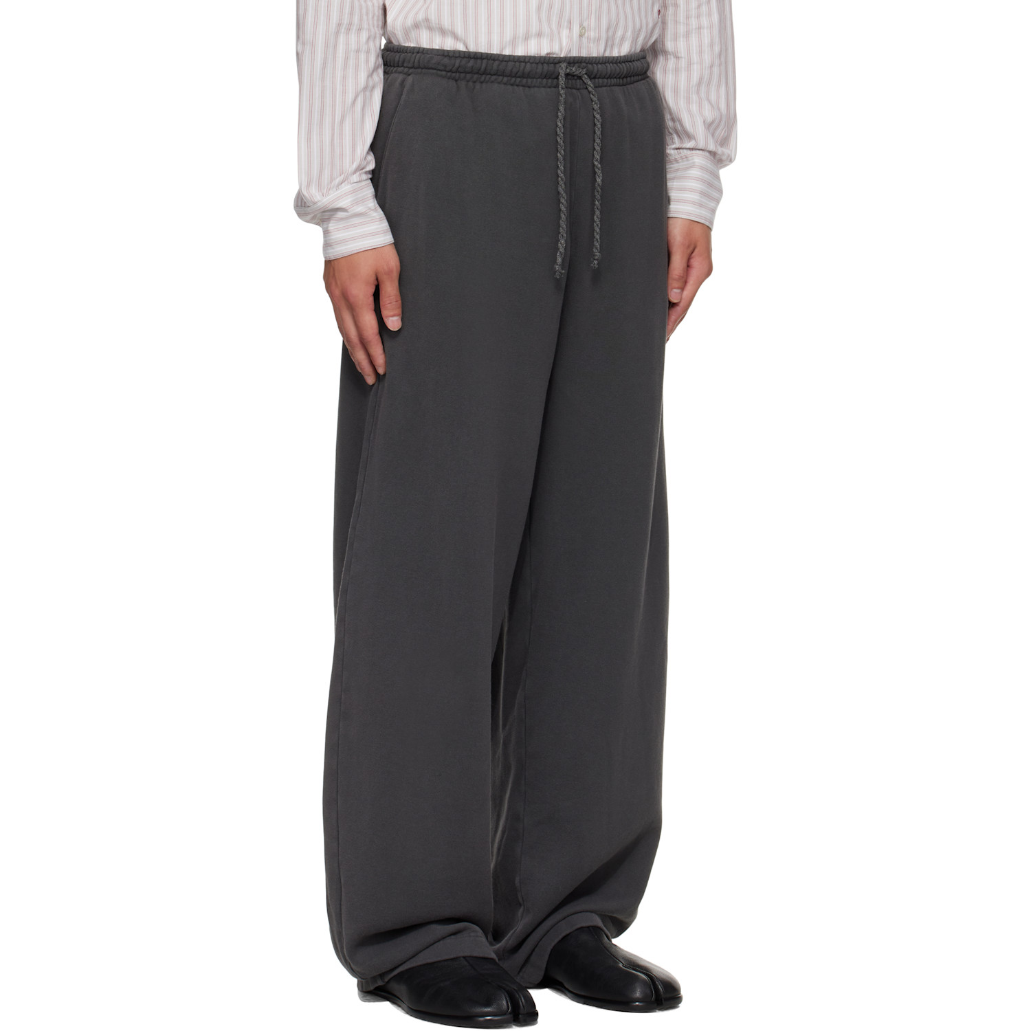  The Elder Statesman Gray Daily Wide Leg Lounge Pants 