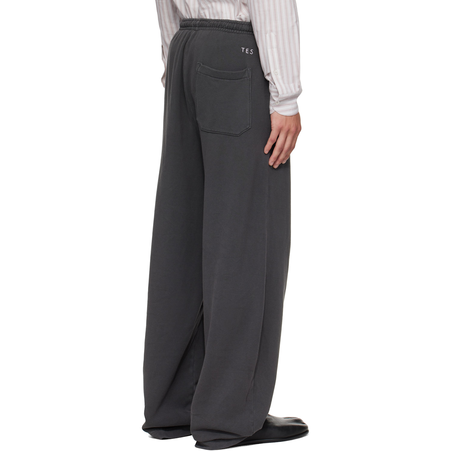  The Elder Statesman Gray Daily Wide Leg Lounge Pants 