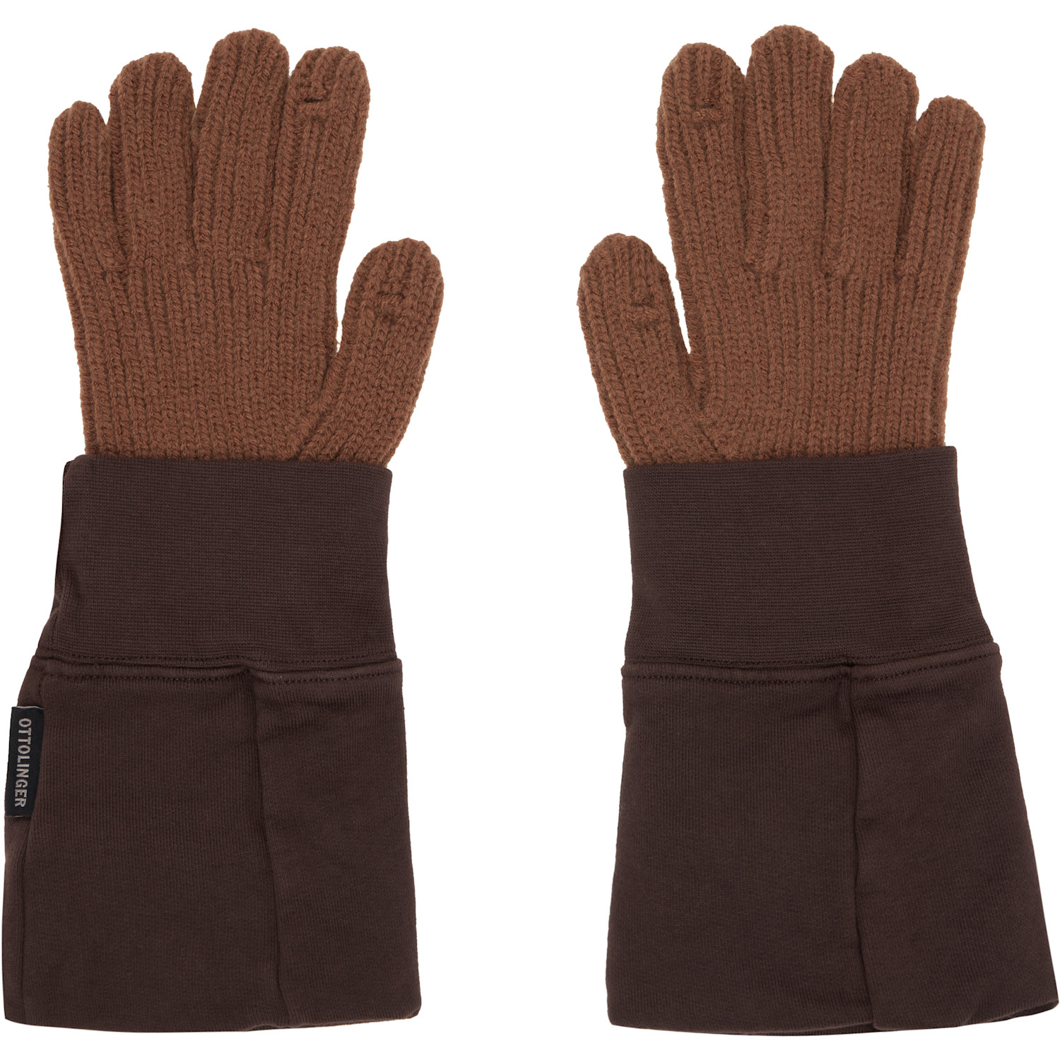  Ottolinger Brown Deconstructed Sleeve Glove 