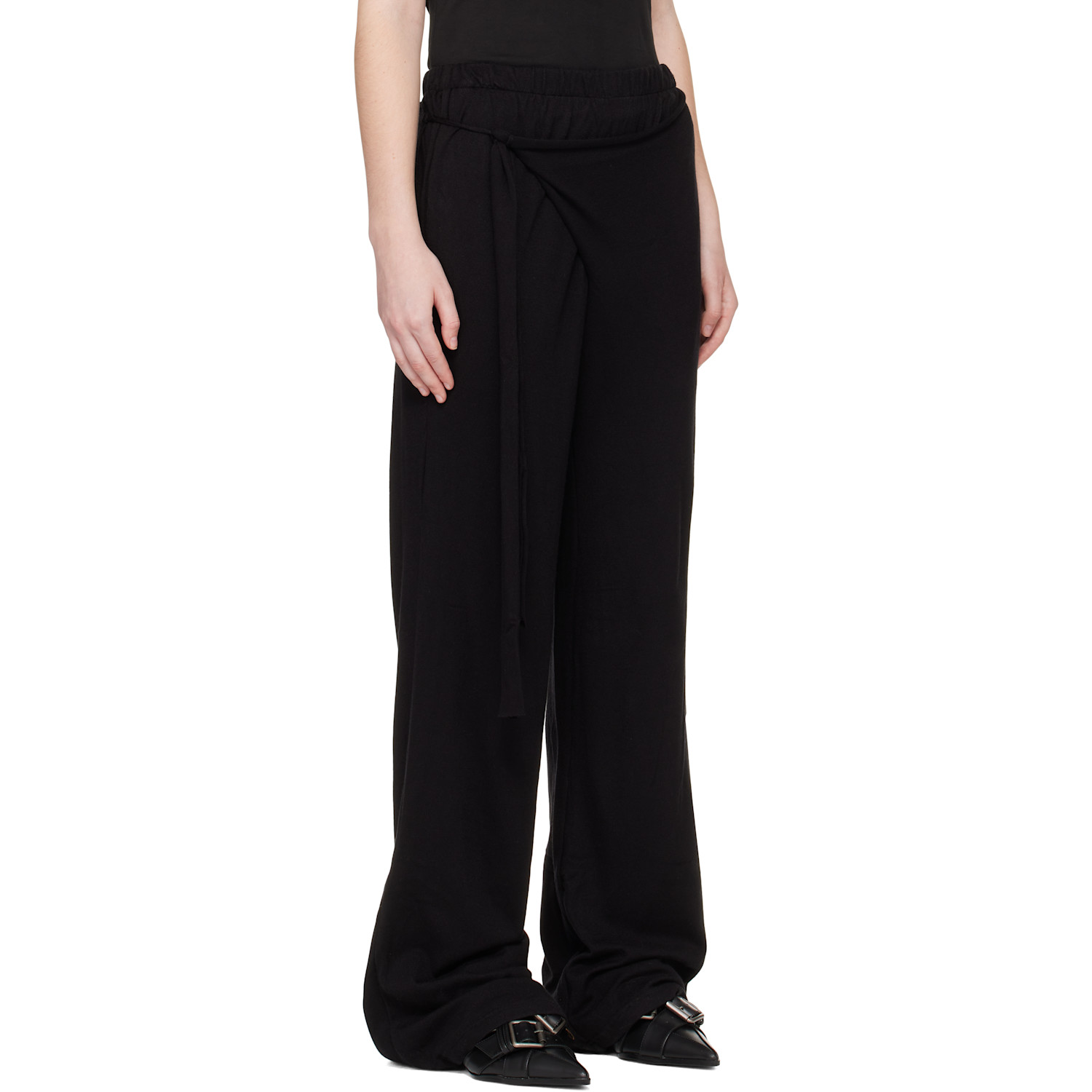  Ottolinger Black Knit Sweat Lounge Pants 