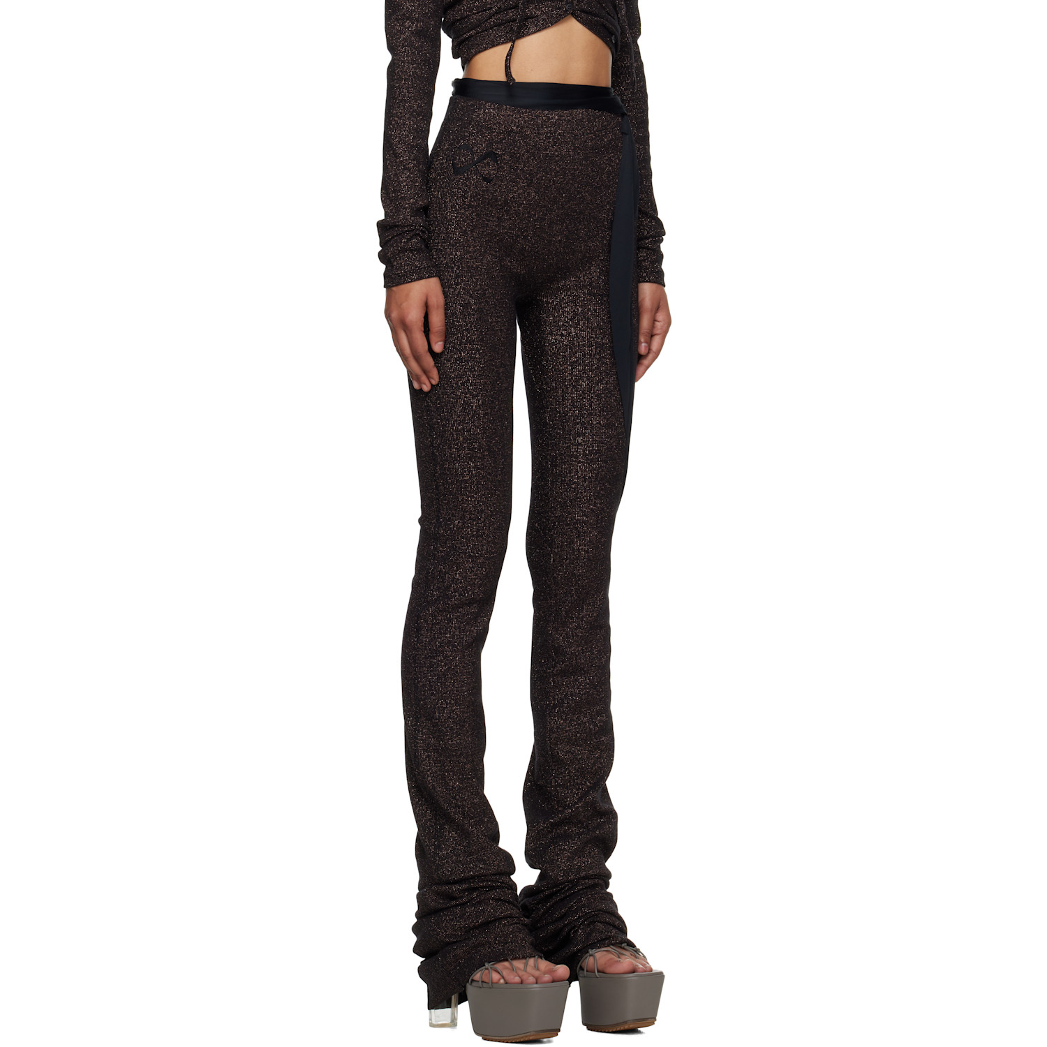  Ottolinger Brown Drape Lounge Pants 