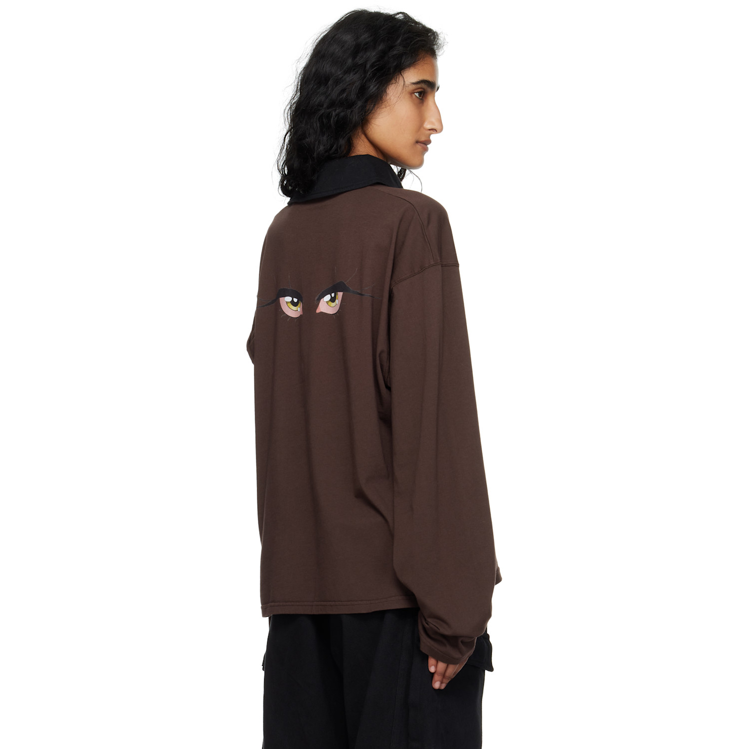  Ottolinger Brown Longsleeve Polo 