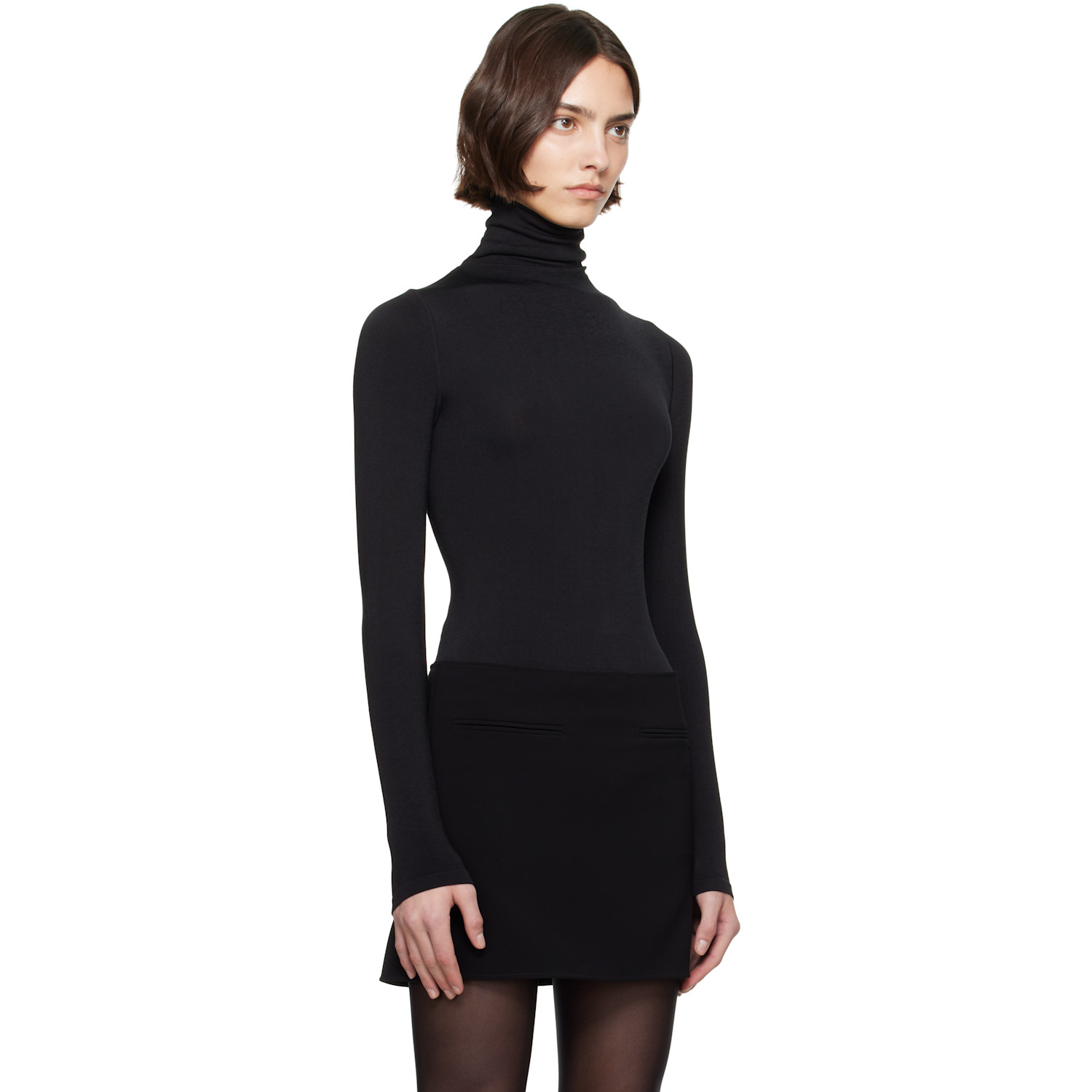  Wolford Black Colorado String Bodysuit 