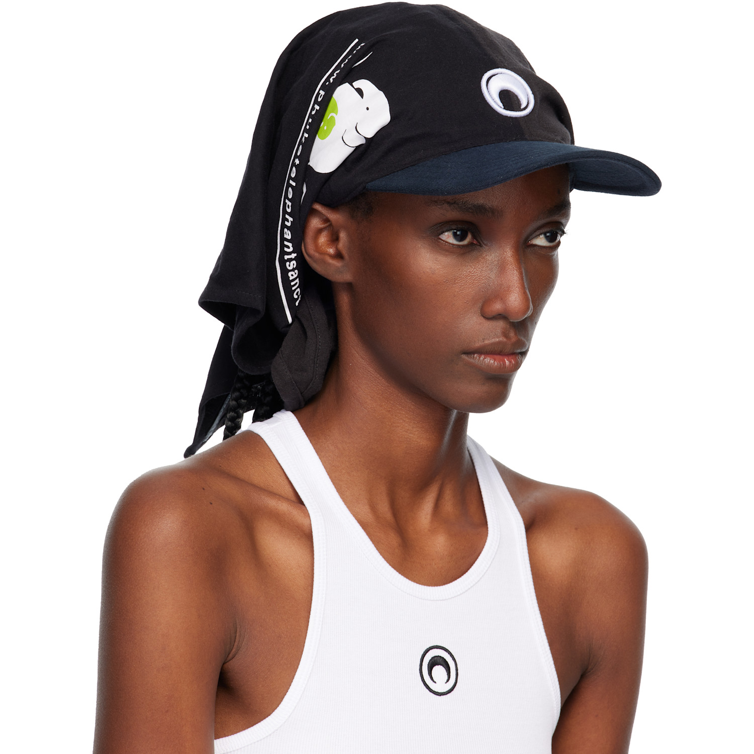  Marine Serre Regenerated Graphic T-shirts Veiled Cap 