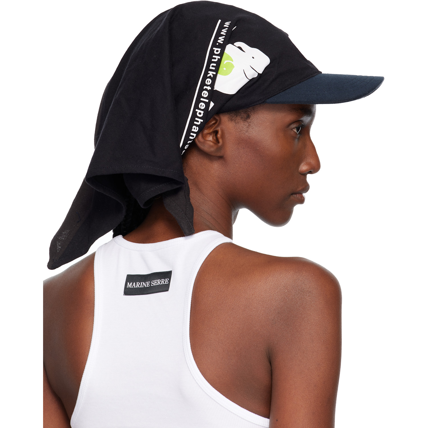  Marine Serre Regenerated Graphic T-shirts Veiled Cap 