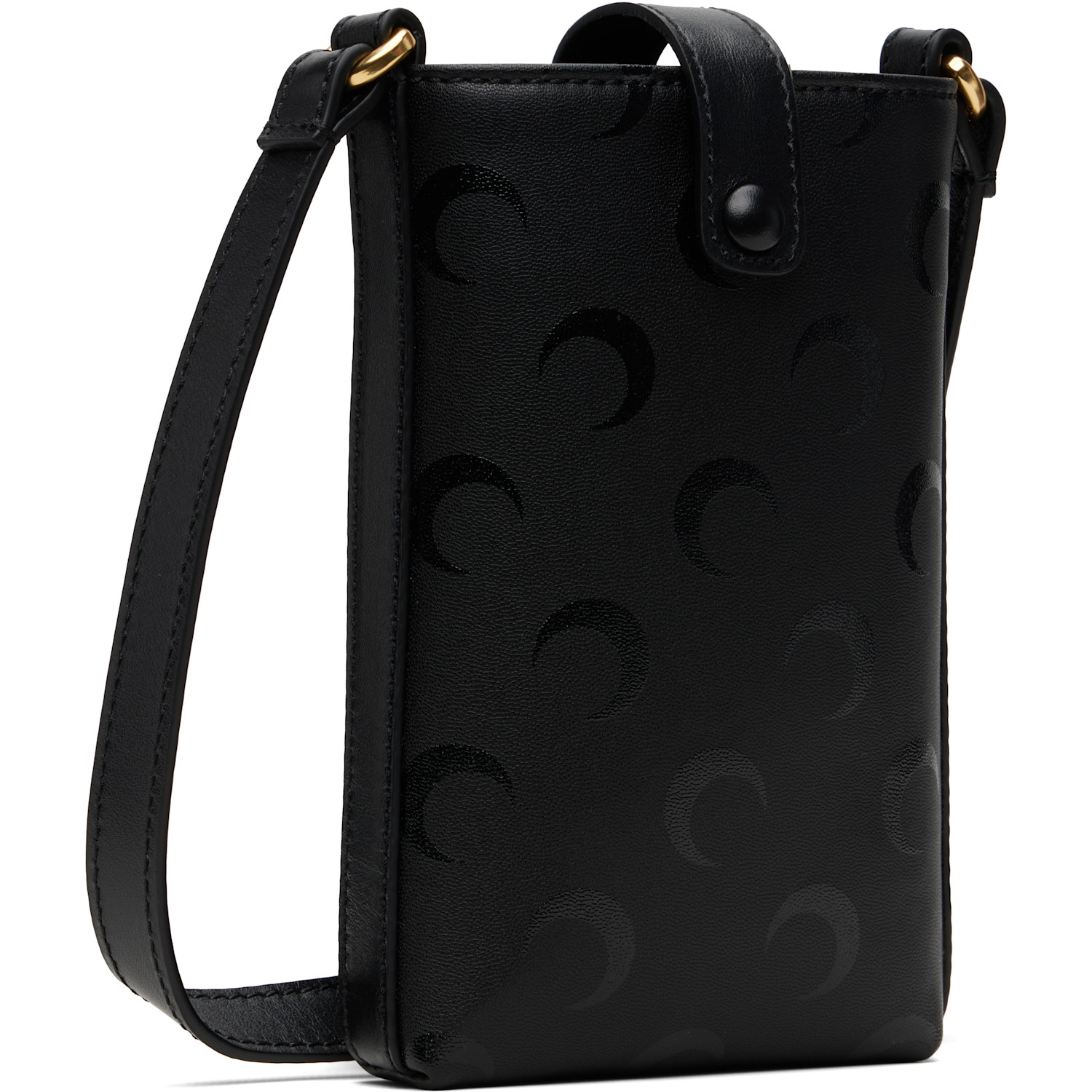  Marine Serre Black Moon Canvas Phone Holder 