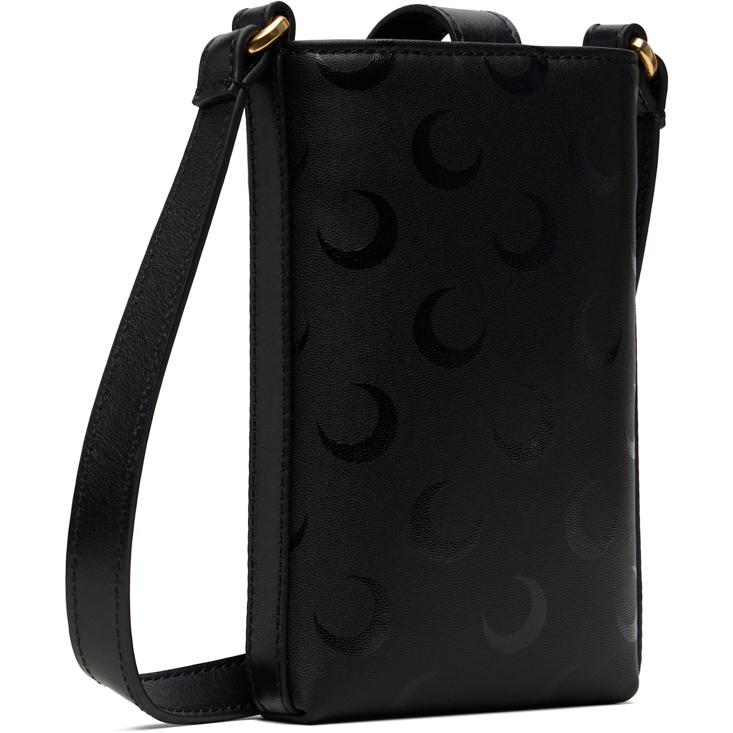  Marine Serre Black Moon Canvas Phone Holder 
