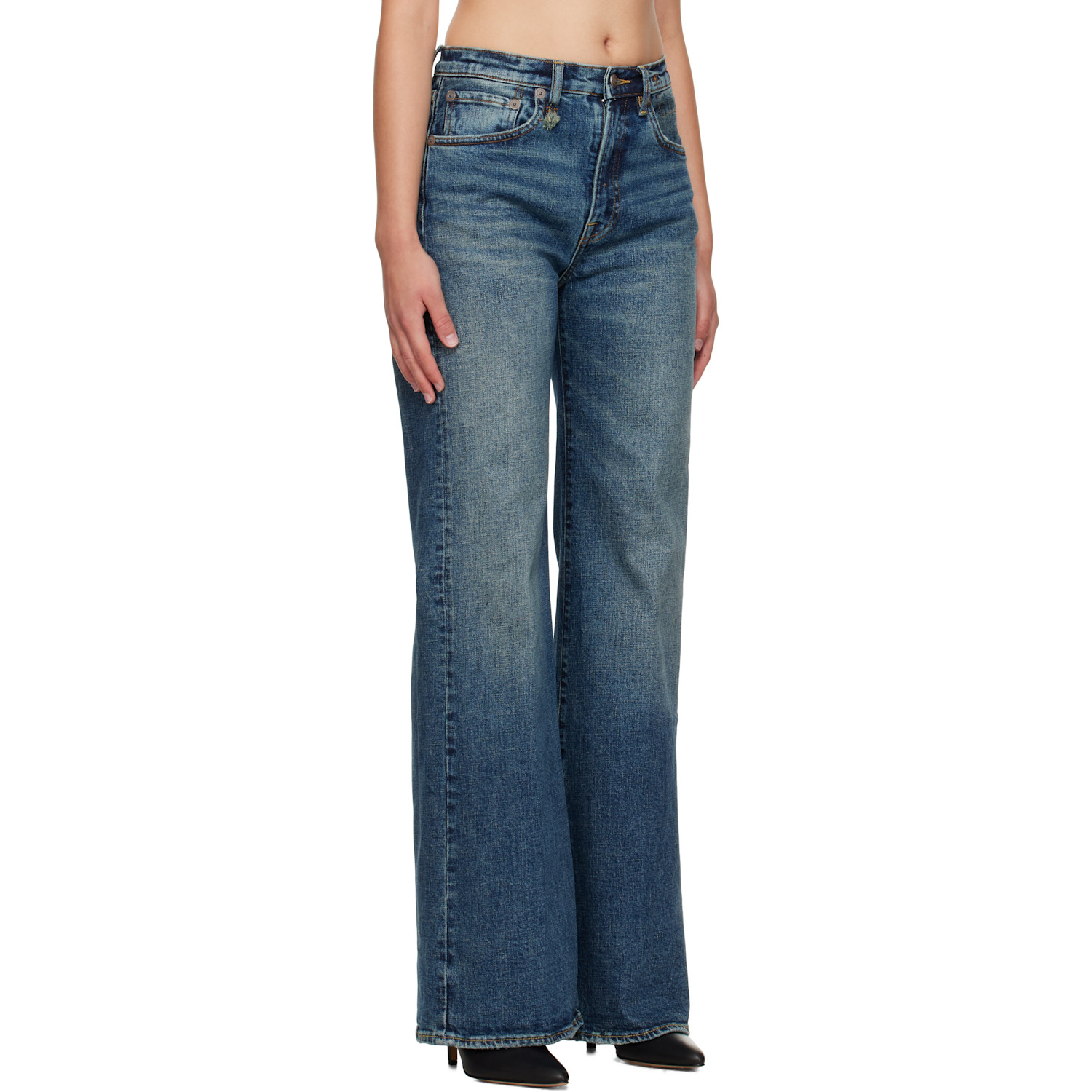  R13 Blue Flared Jeans 