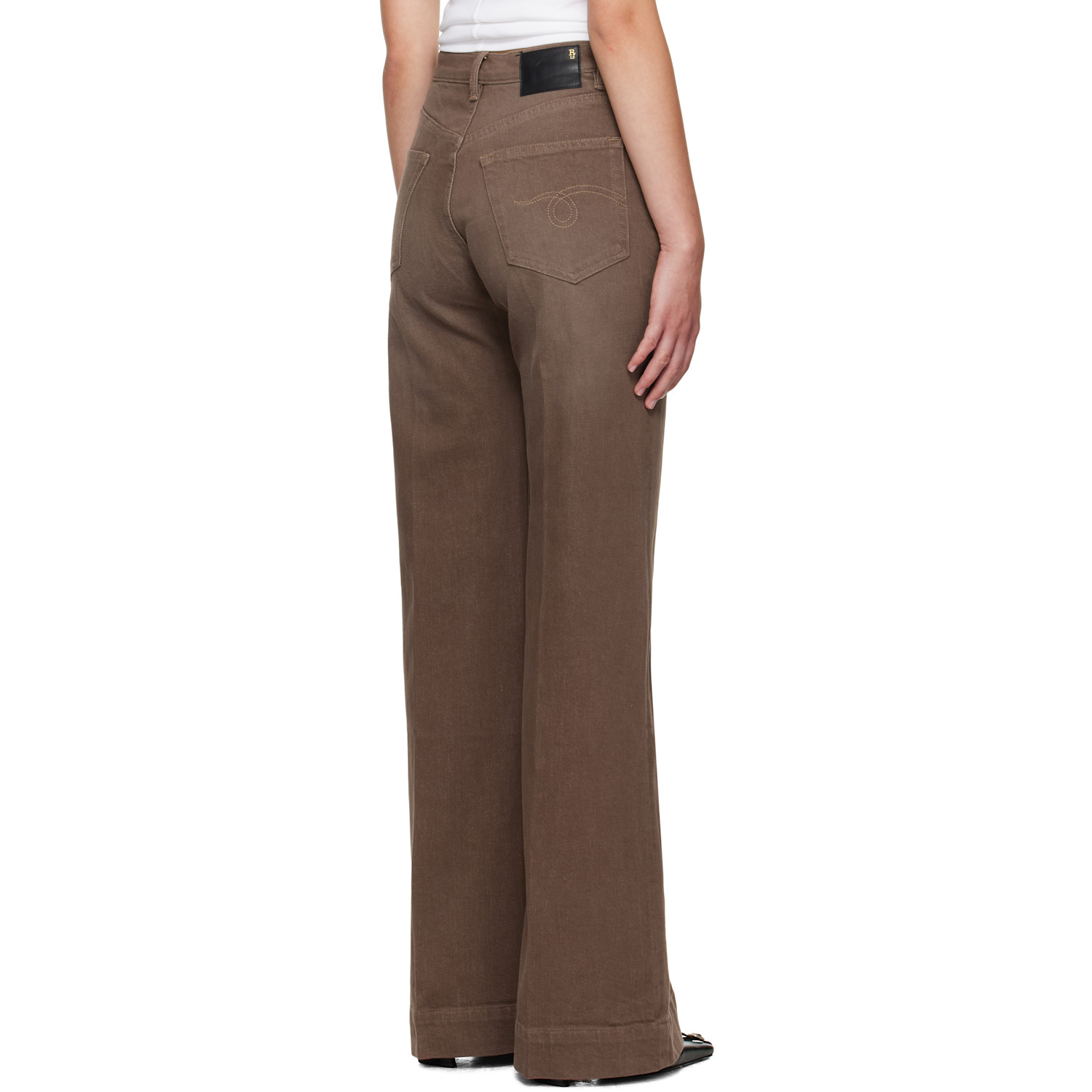  R13 Brown Flared Jeans 