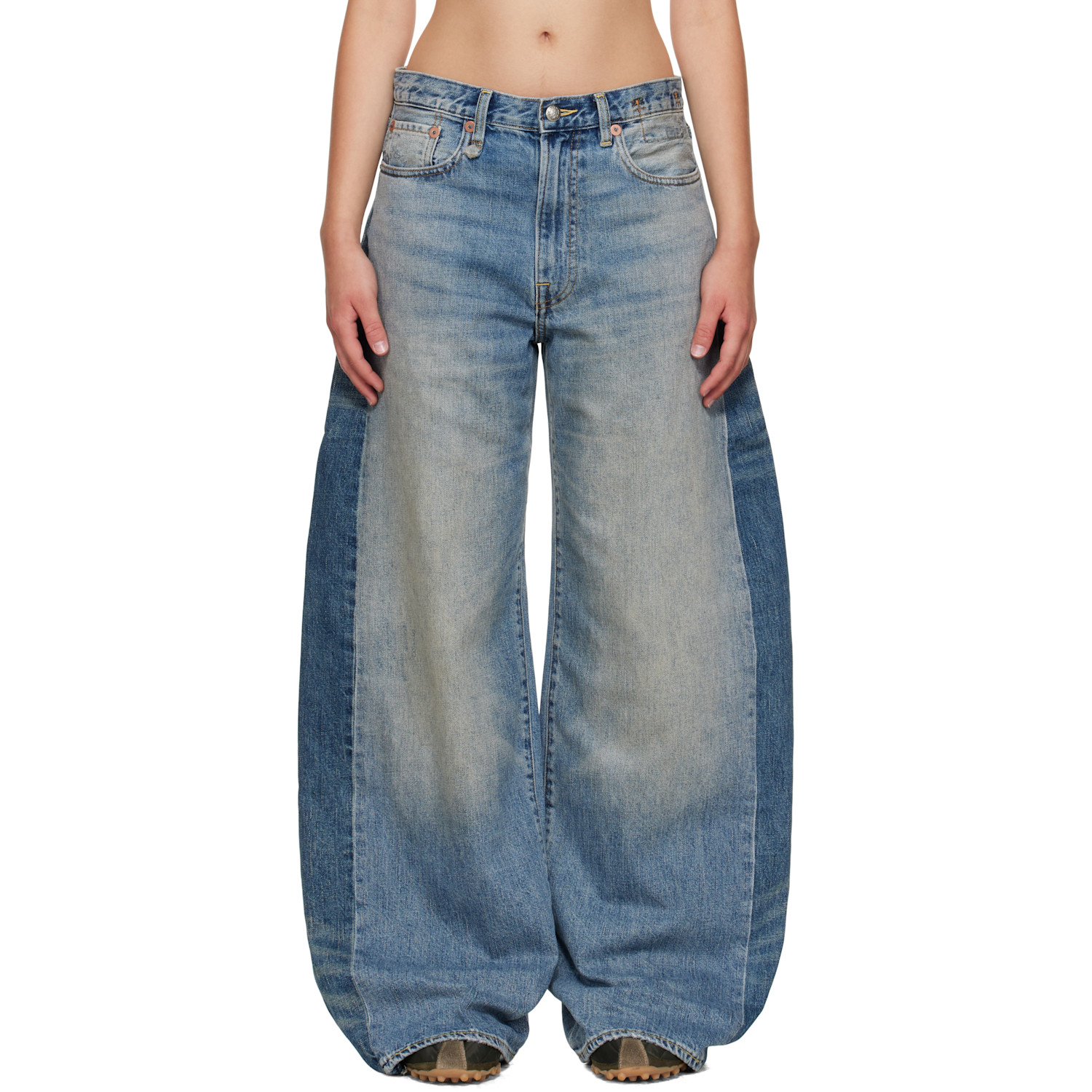 R13 Blue Insert D'Arcy Loose Jeans