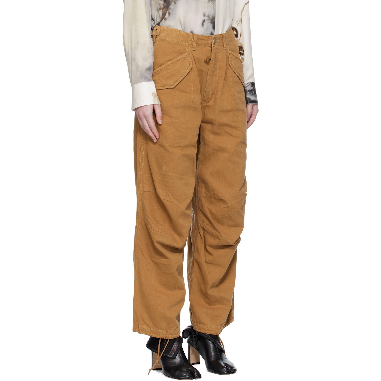  R13 Tan Military Trousers 