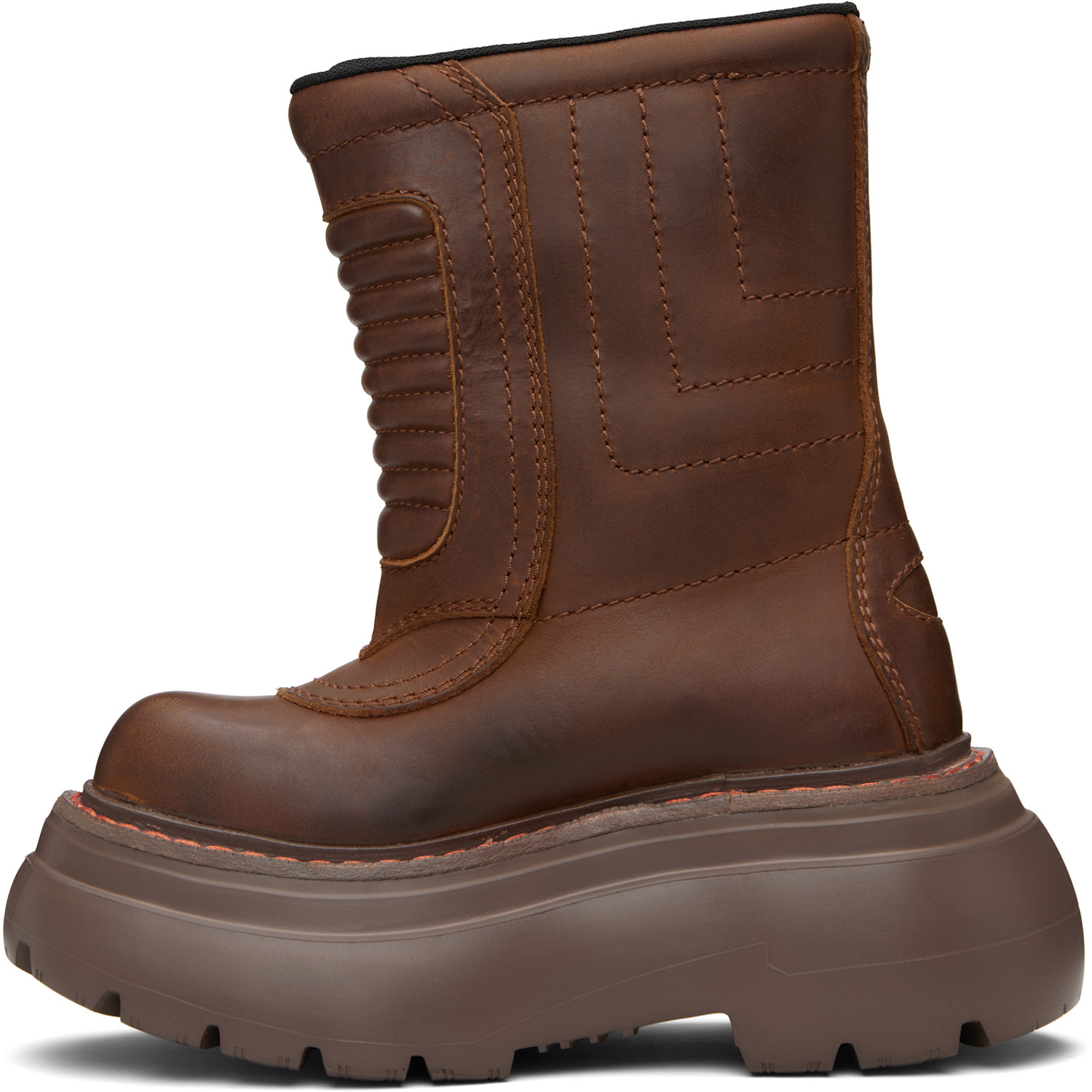  R13 Brown Chunky Racing Boots 