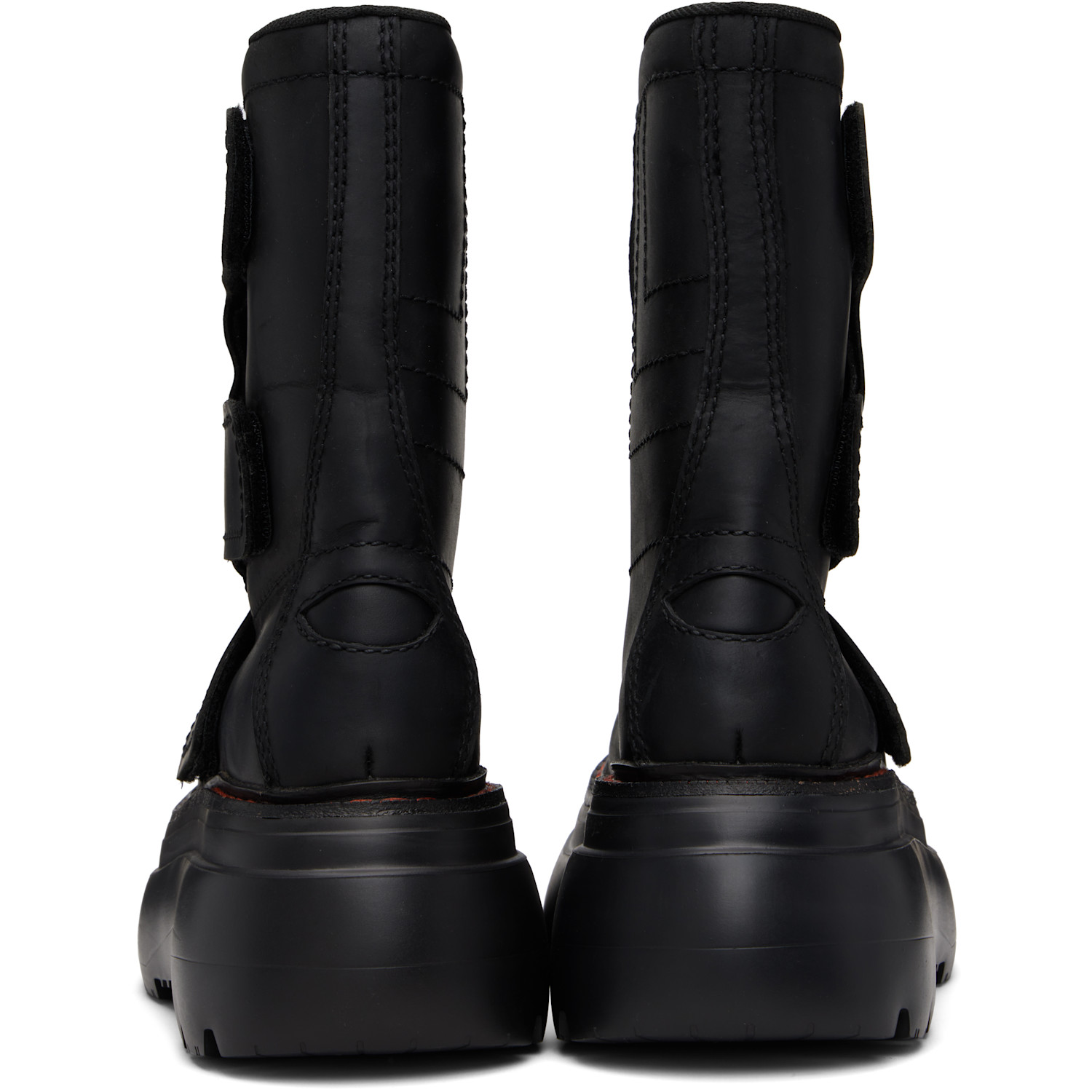  R13 Black Chunky Racing Boots 