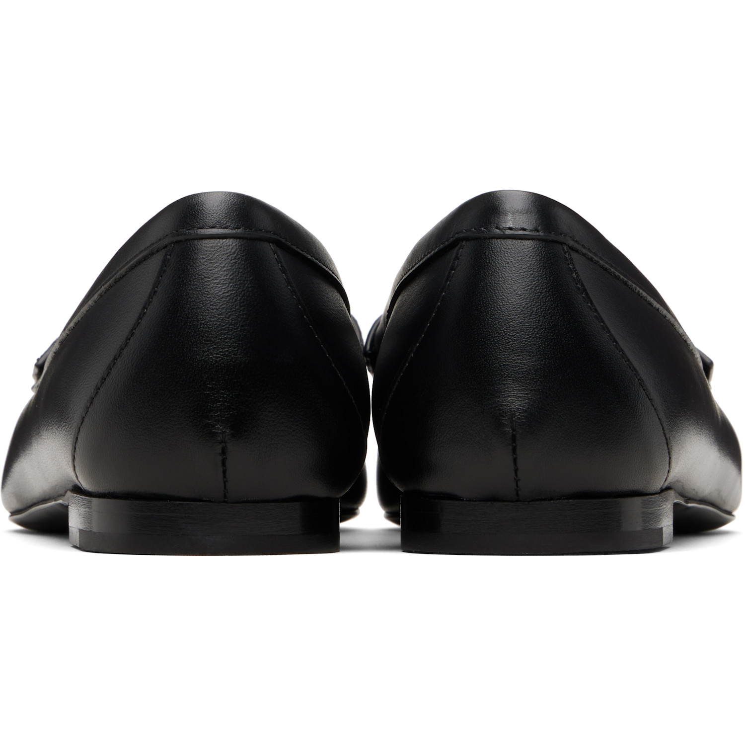  R13 Black Pointed Toe Loafers 