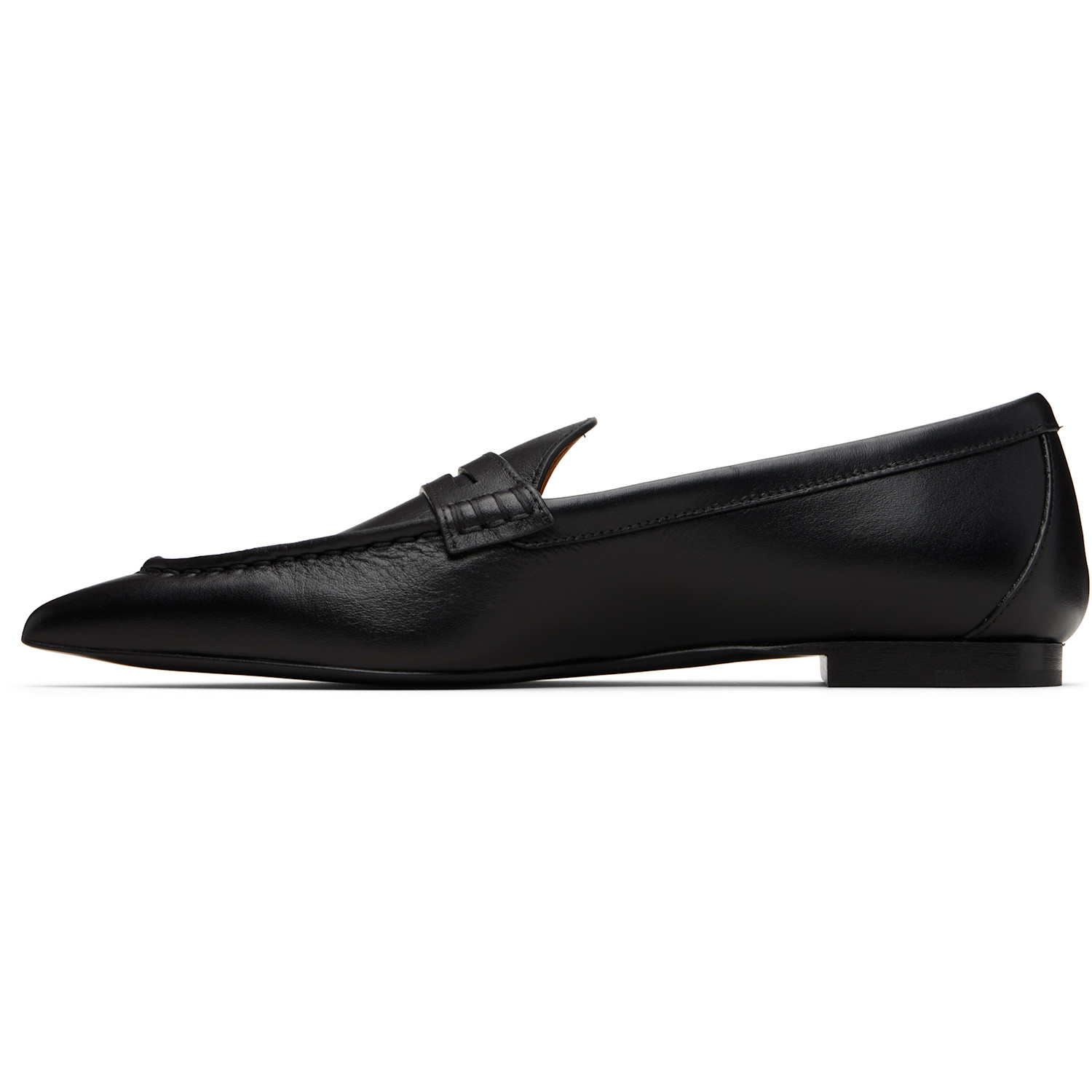  R13 Black Pointed Toe Loafers 