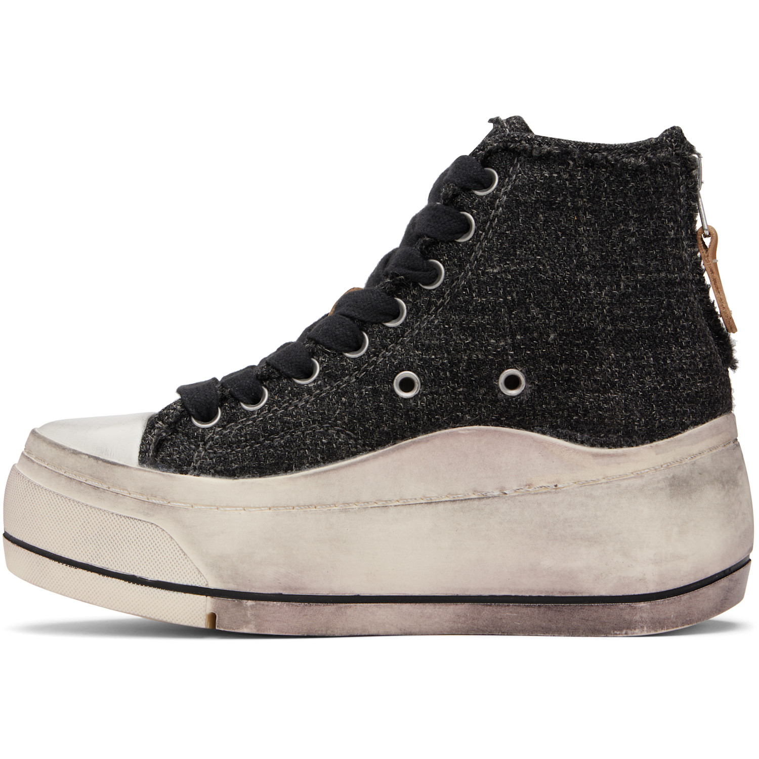  R13 Gray Kurt High Top Sneakers 