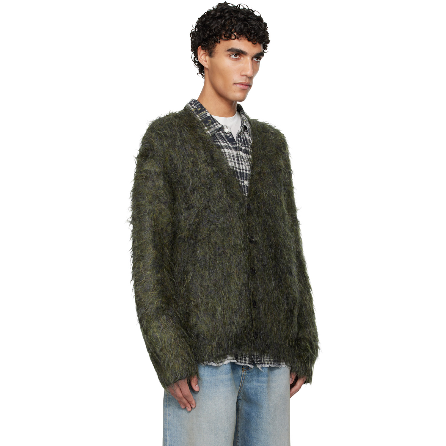  R13 Khaki Boyfriend Cardigan 