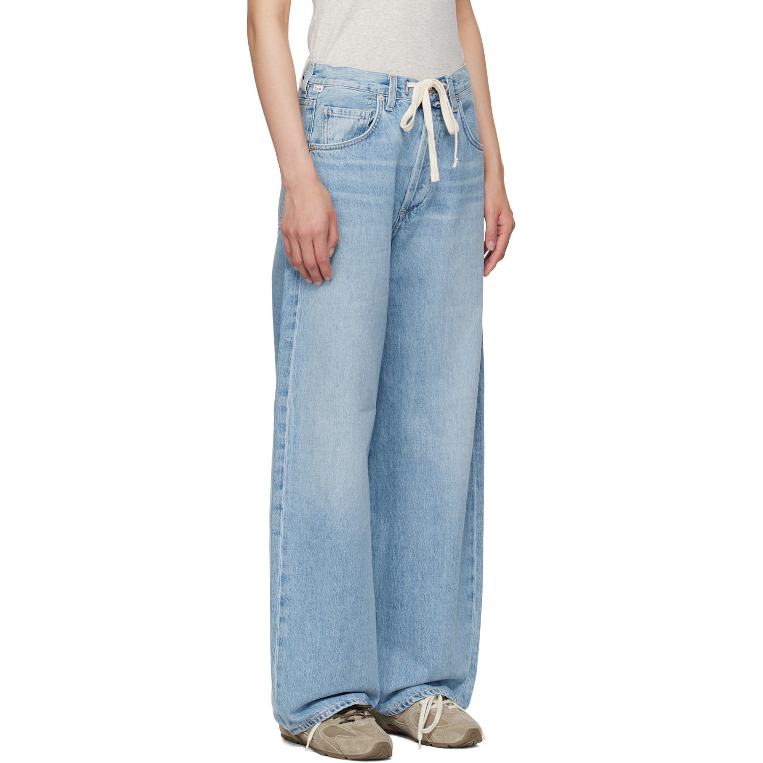  Citizens Of Humanity Blue Brynn Drawstring Jeans 