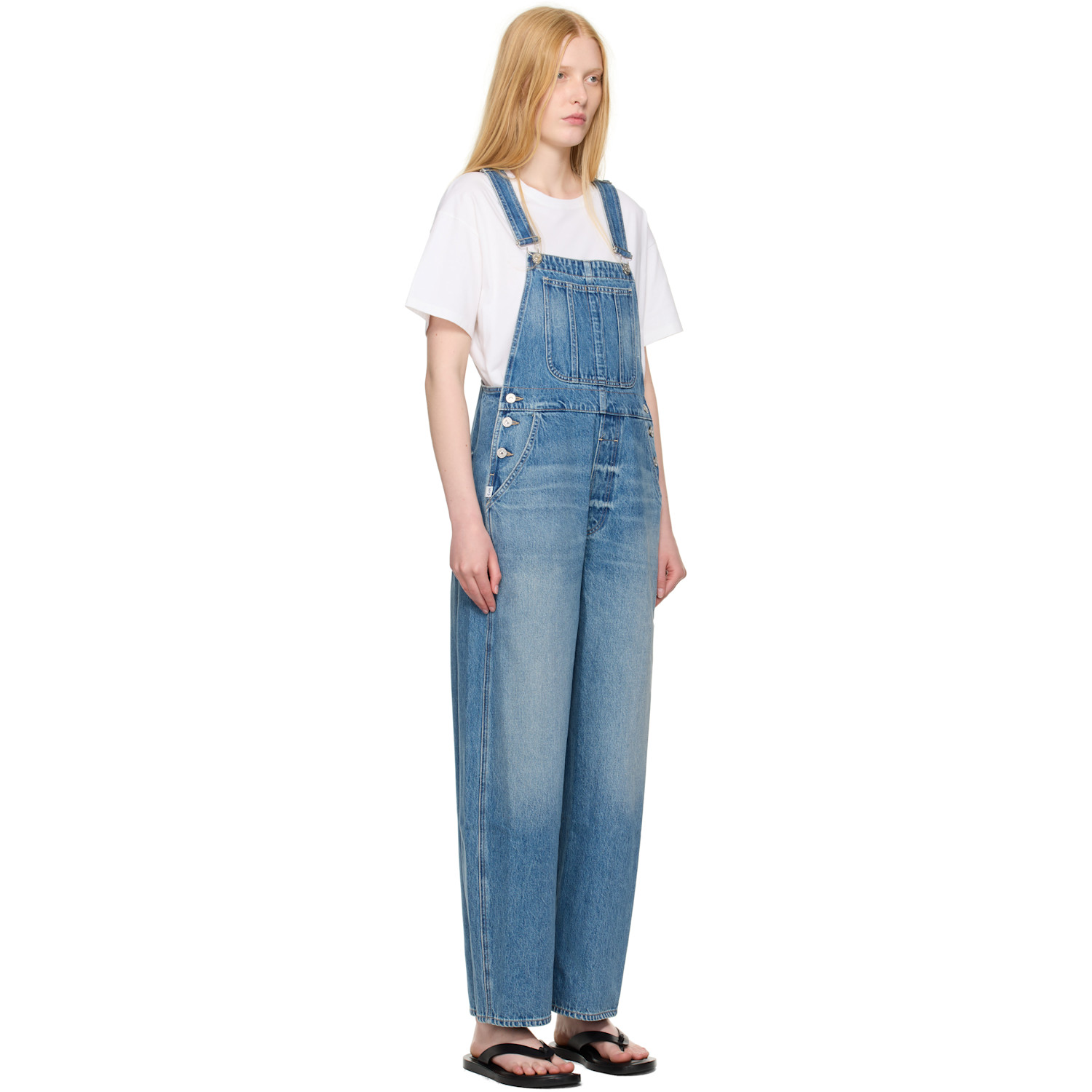  Citizens Of Humanity Blue Freya Denim Overalls 