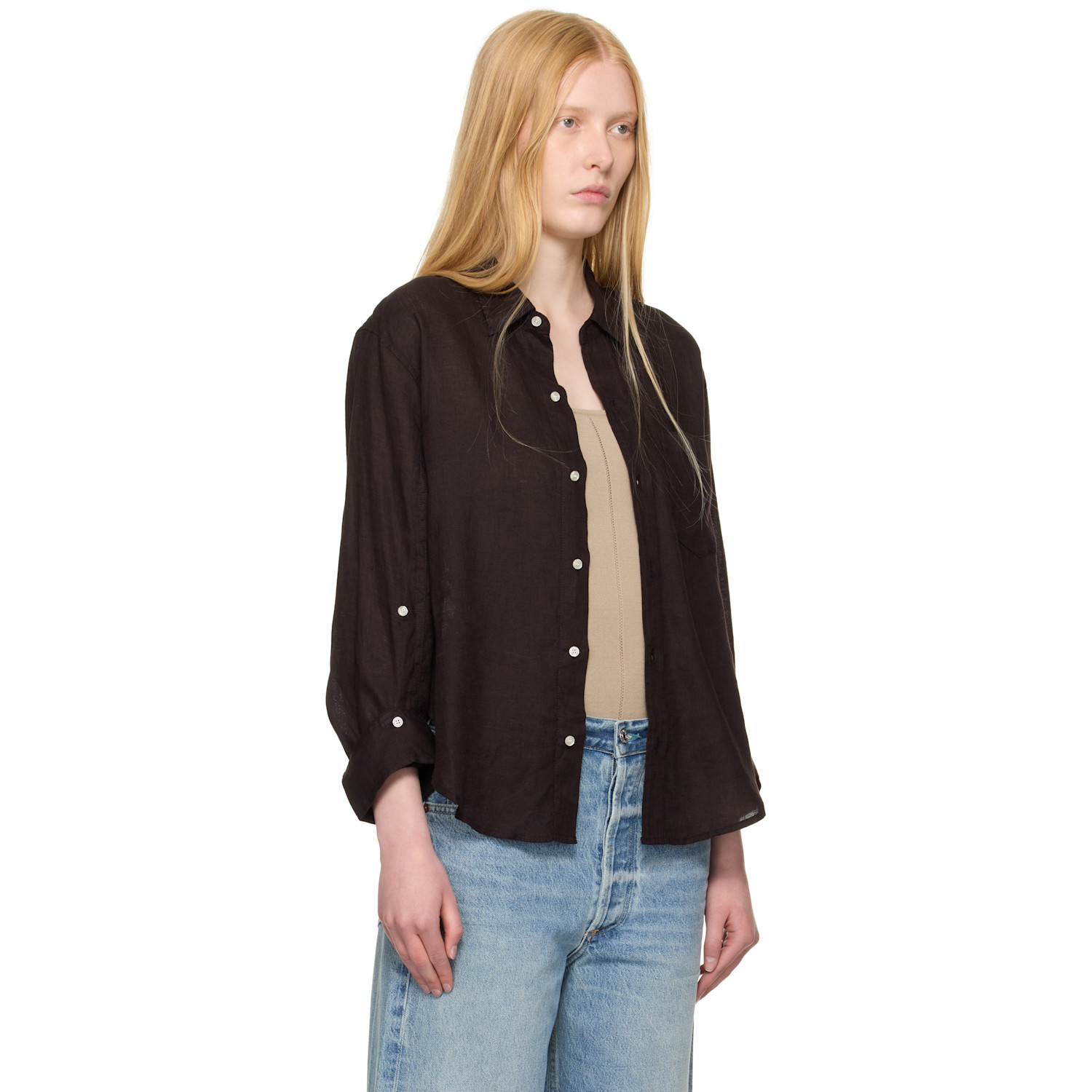  Citizens Of Humanity Brown Kayla Shirt 