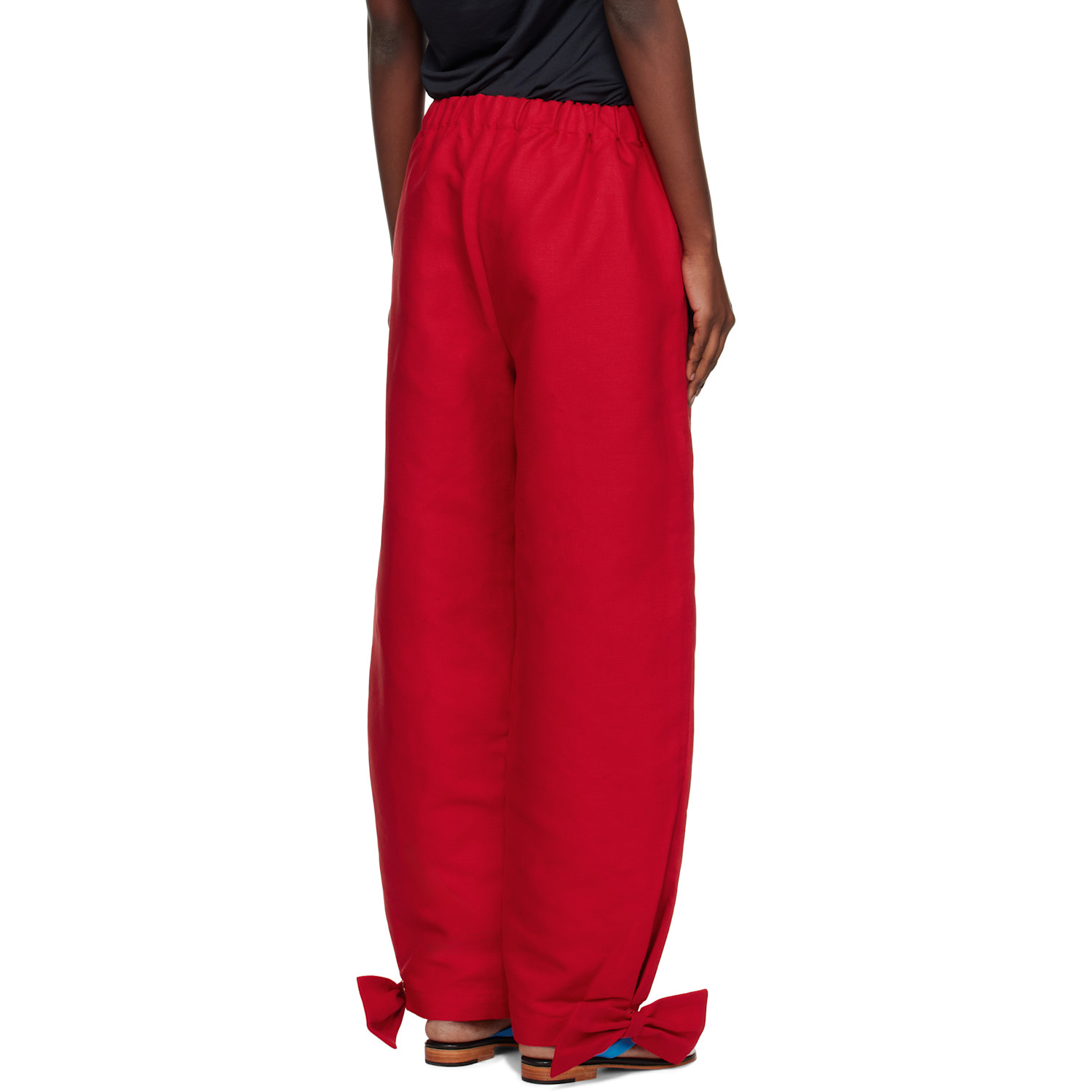  Caro Editions Red Coco With Bows Trousers 
