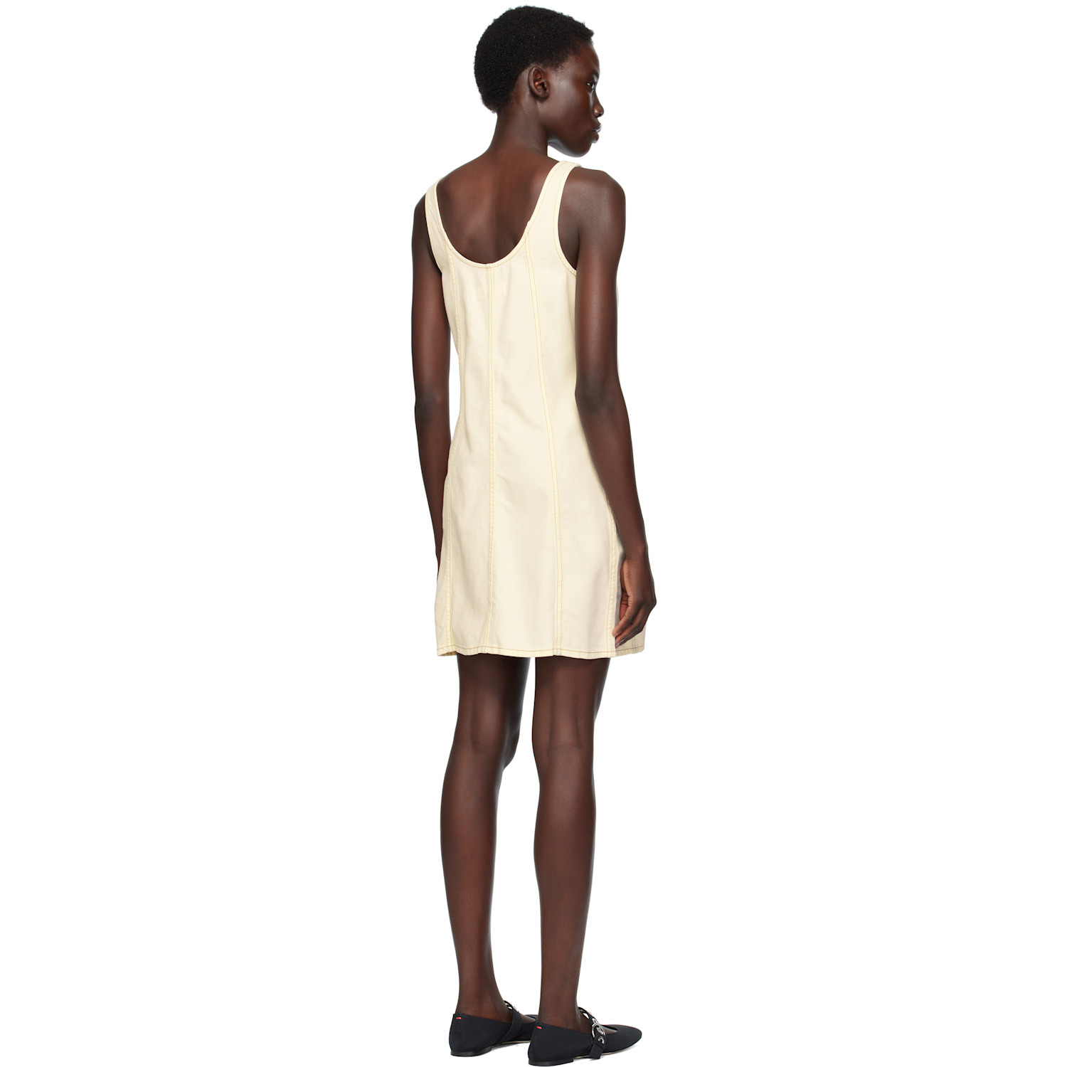  Rag & Bone Beige Laney Denim Minidress 