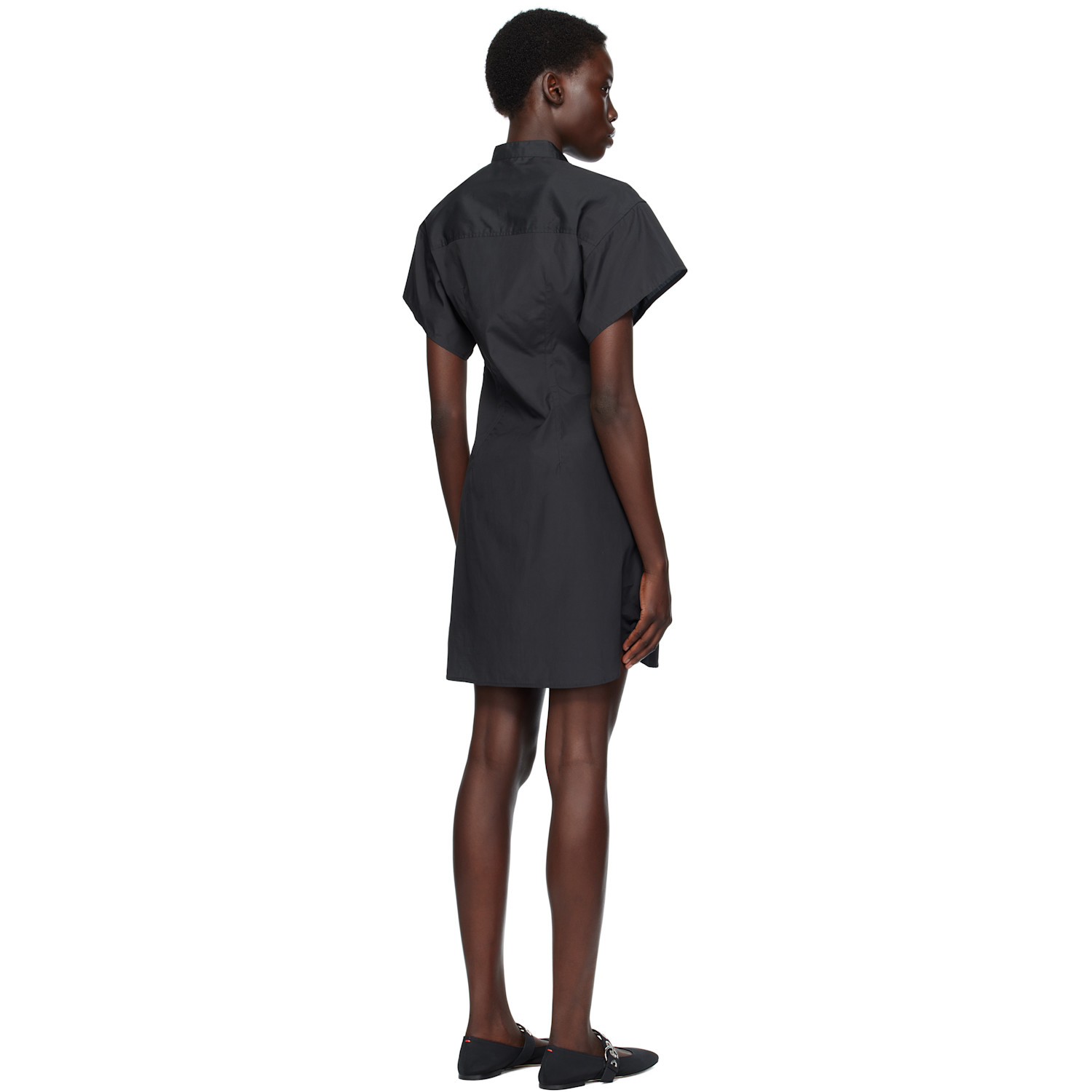  Rag & Bone Black Gretchen Shirt Minidress 