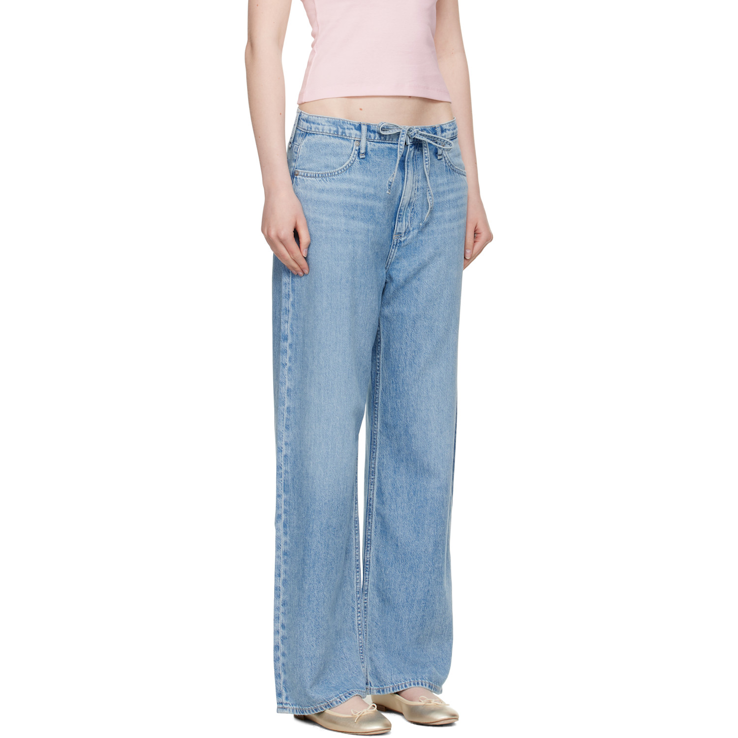  Rag & Bone Blue Phoebe Denim Beach Jeans 
